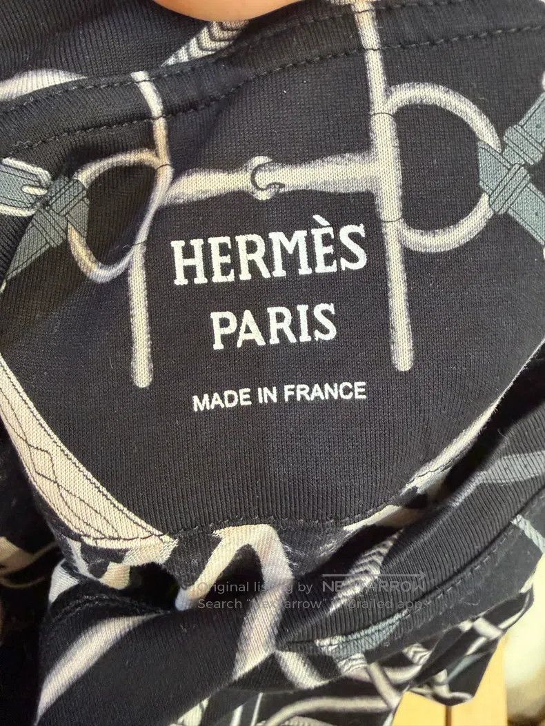 Hermes Hermes Black Chain Pattern Dress T-Shirt Size XS / US 0-2 / IT 36-38 - 3 Thumbnail