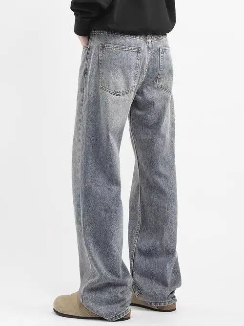 Japanese Brand VIBE Vintage light blue washed baggy wash jeans Size US 32 / EU 48 - 2 Thumbnail
