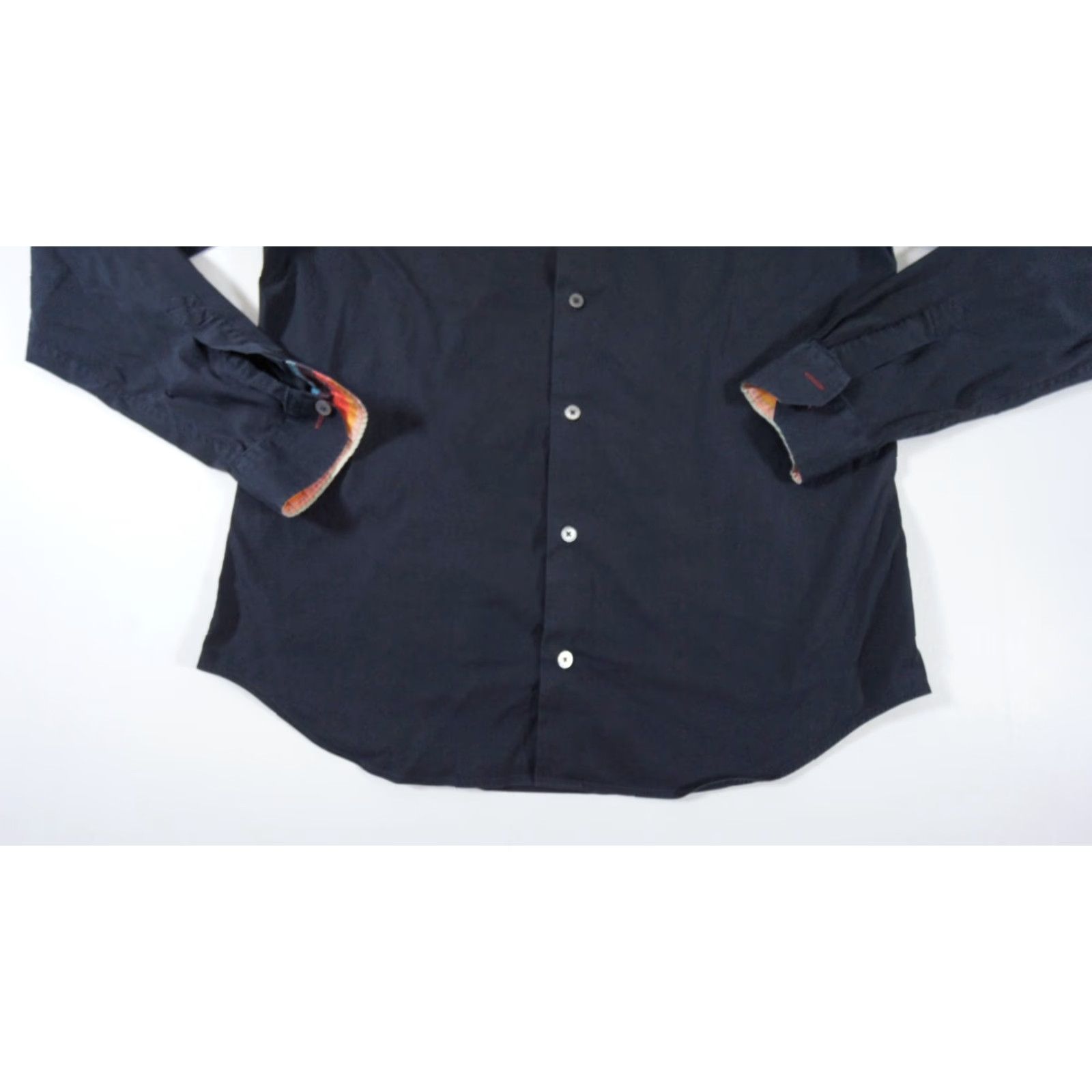 Paul Smith VINTAGE Paul Smith Men's Shirt Long Sleeve Button Up Dress Casual Black 16.5" Italy Size 42R - 3 Thumbnail