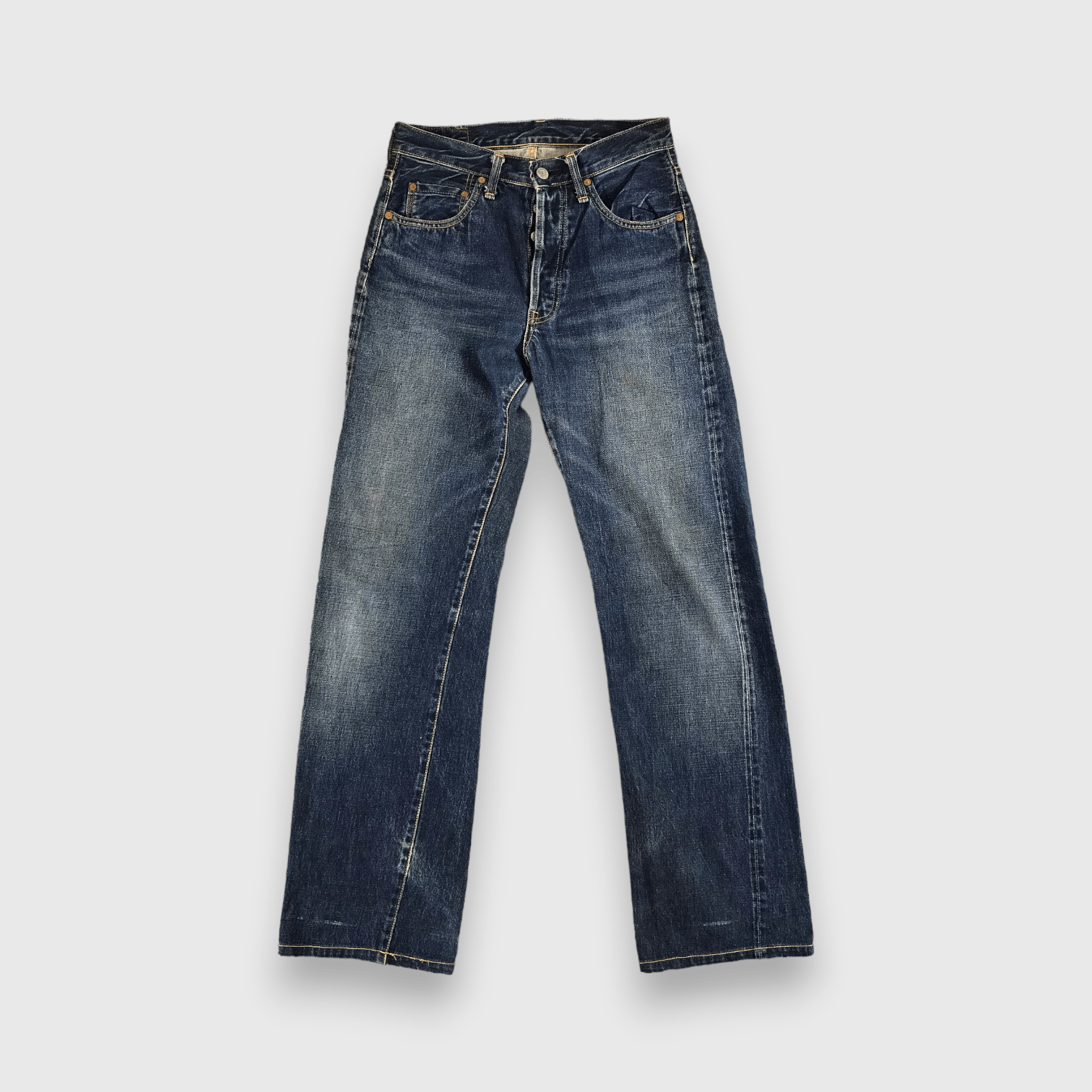 curvy jeans try on hollister jeans sizing Vintage Japanese Sewing Chop Selvedge Jeans-J695