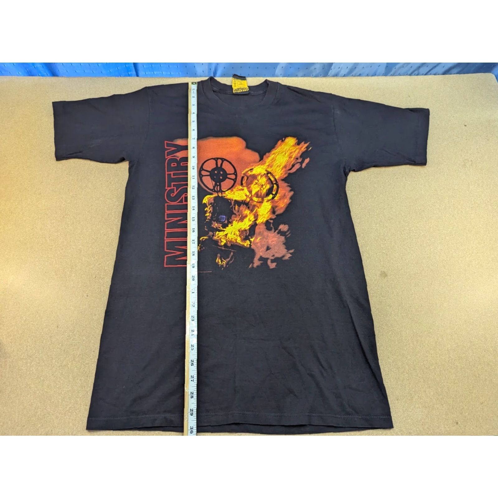 Vintage VINTAGE Ministry 1996 Sphinctour Black T-Shirt Brockum 90s Small Unisex Adults Mens Womens Shirt" Size US S / EU 44-46 / 1 - 3 Thumbnail