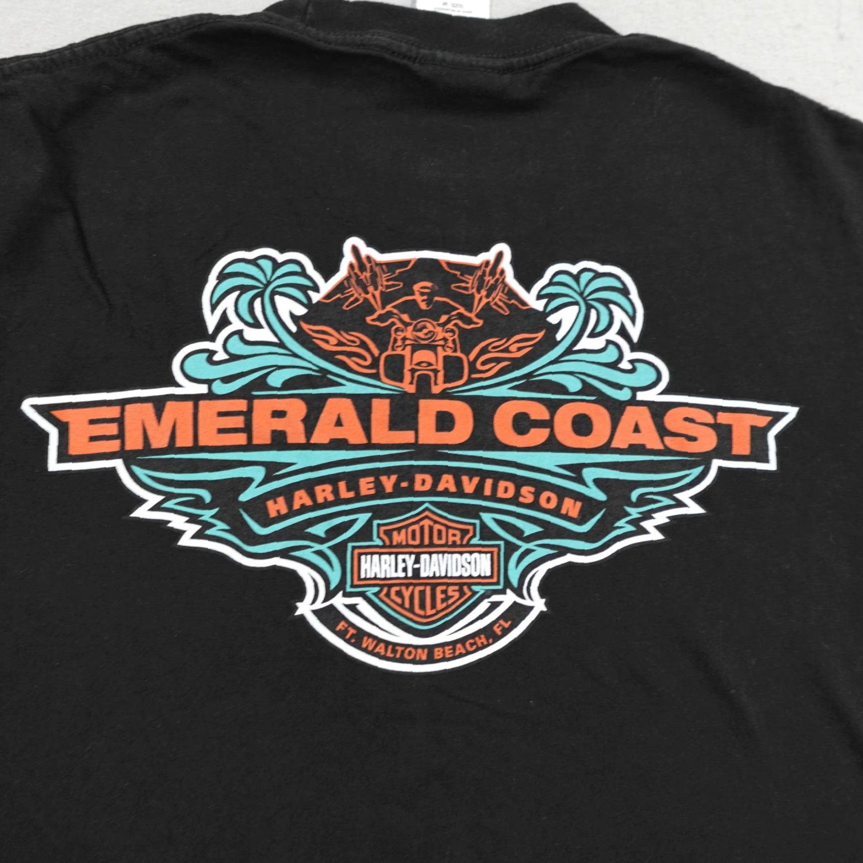 Harley Davidson Harley-Davidson Shirt Mens Medium Black Emerald Coast Florida Motorcycles Biker Size US M / EU 48-50 / 2 - 6 Thumbnail