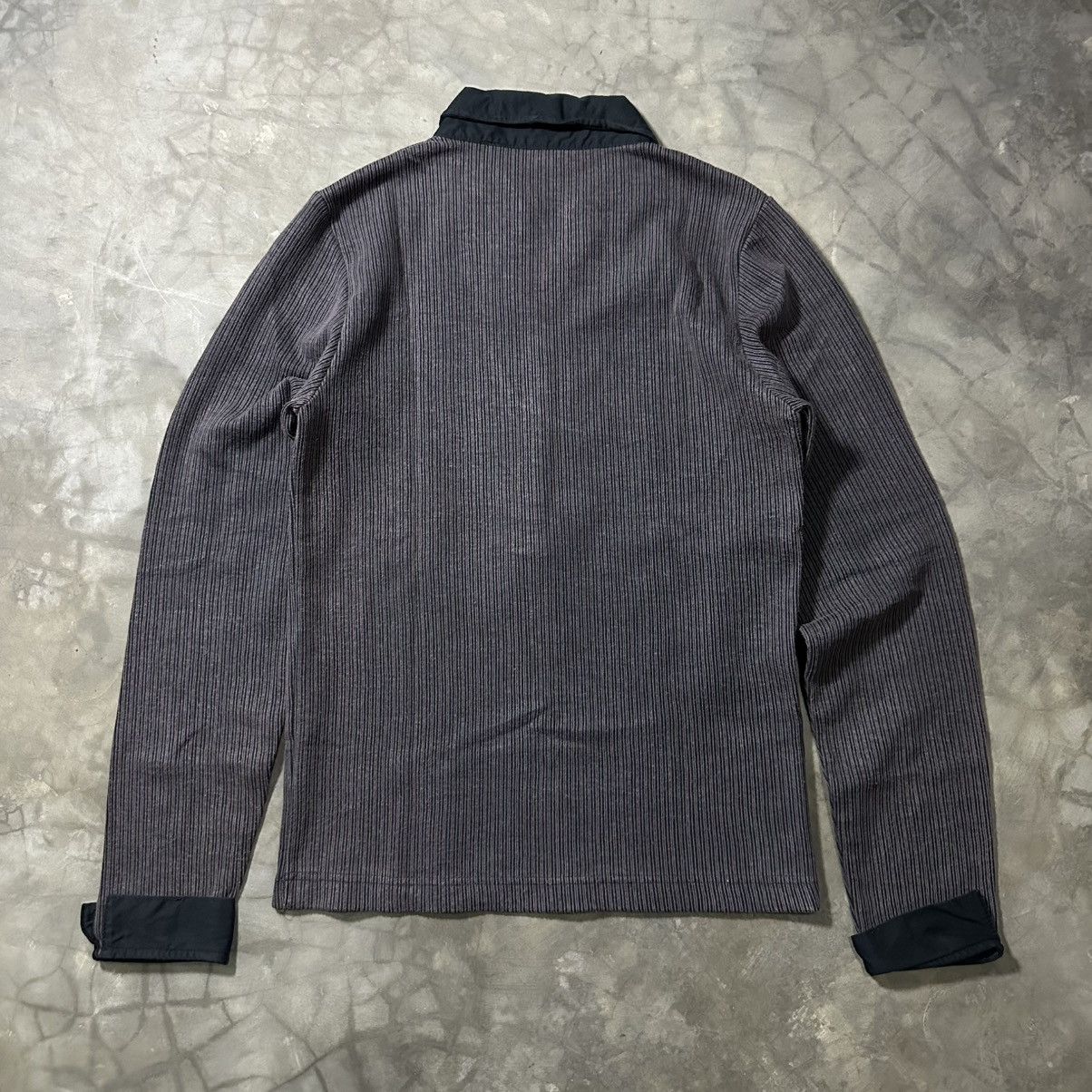 Japanese Brand JAPANESE CRAZY GOTHIC RIBBED COLLARED HENLEY BLESS SHIRT Size US M / EU 48-50 / 2 - 9 Thumbnail