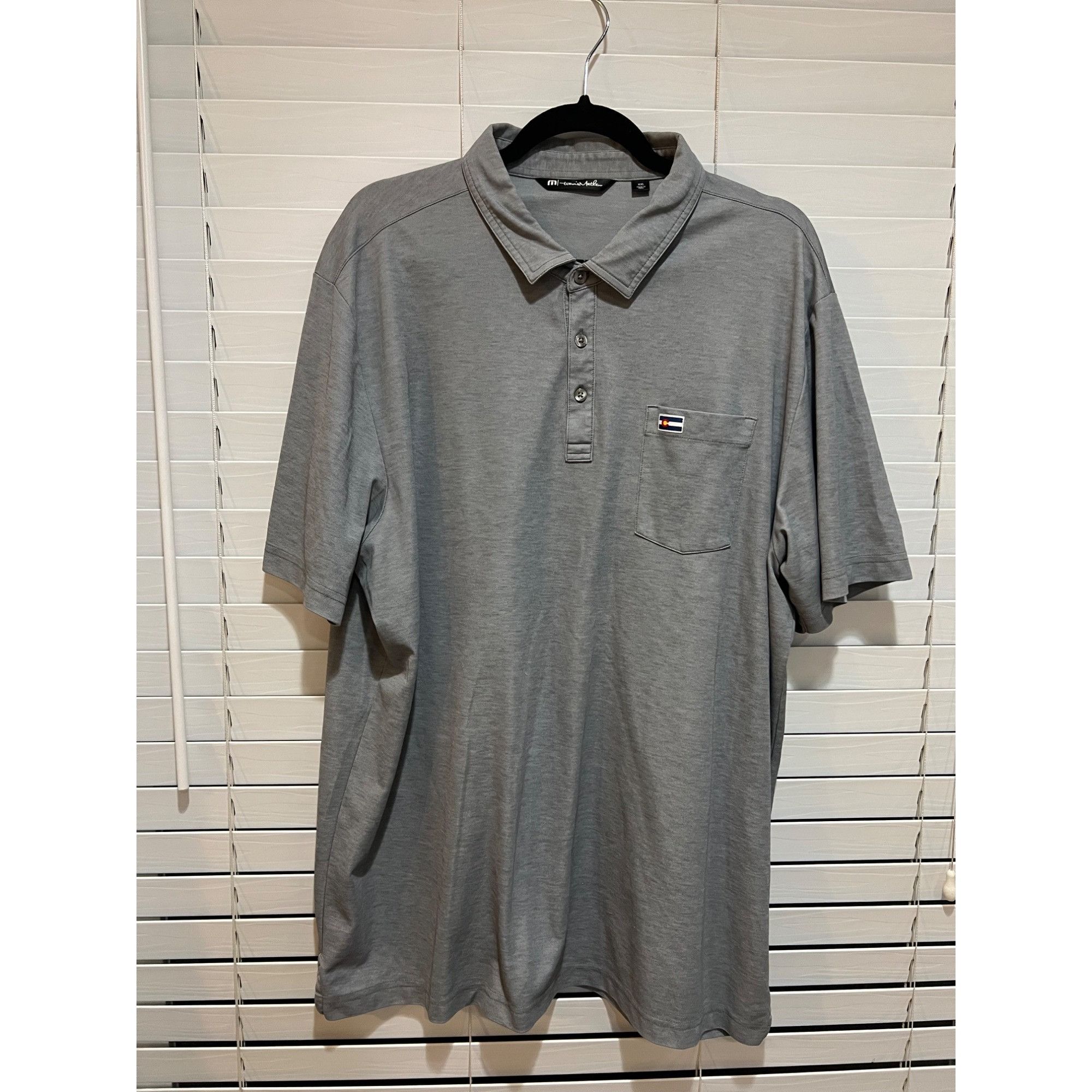 TravisMathew Travis Mathew Colorado Flag Polo Shirt - Size S Size US S / EU 44-46 / 1 - 1 Thumbnail