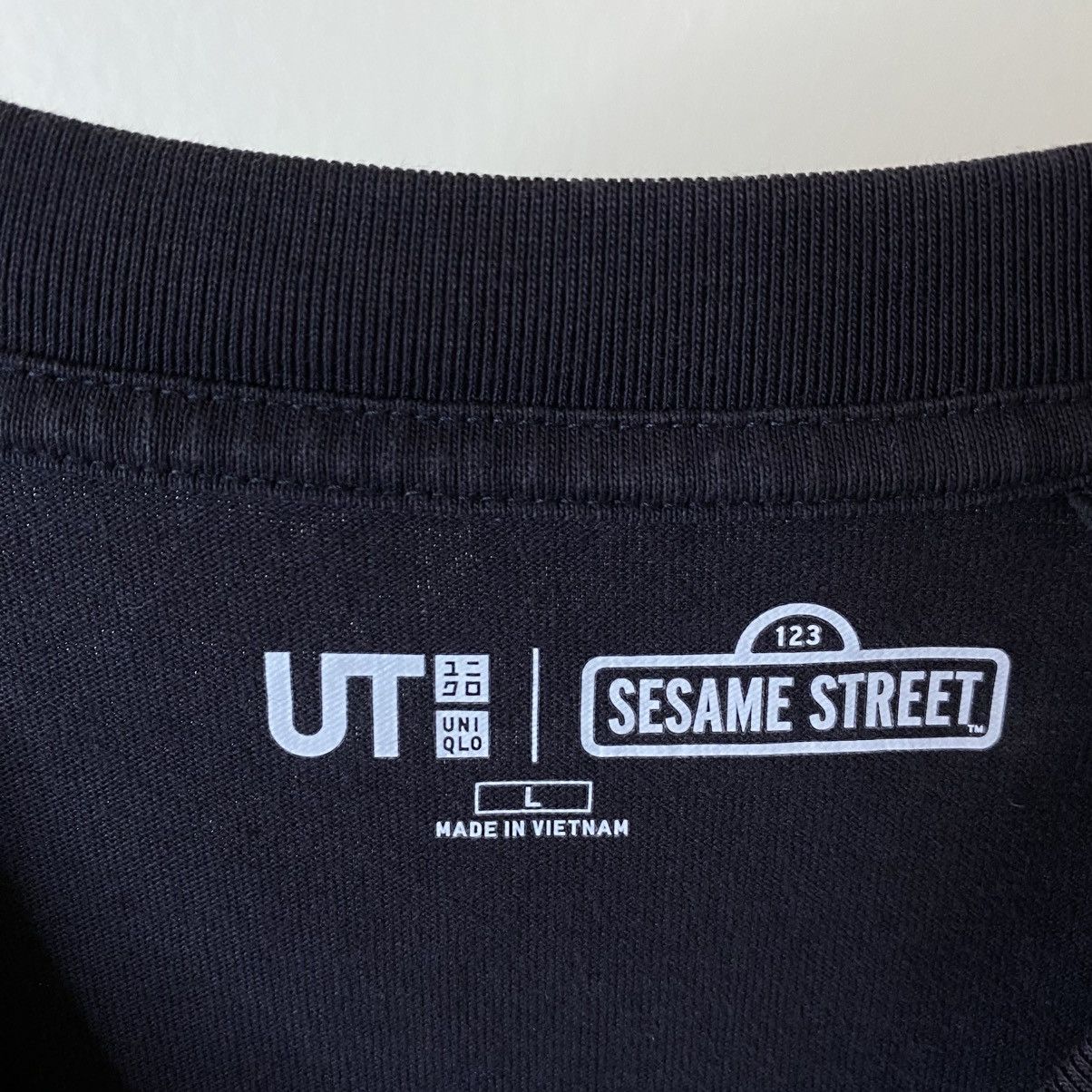 Uniqlo Uniqlo UT x Sesame Street Collaboration Dark Grey T Shirt Size US M / EU 48-50 / 2 - 3 Thumbnail