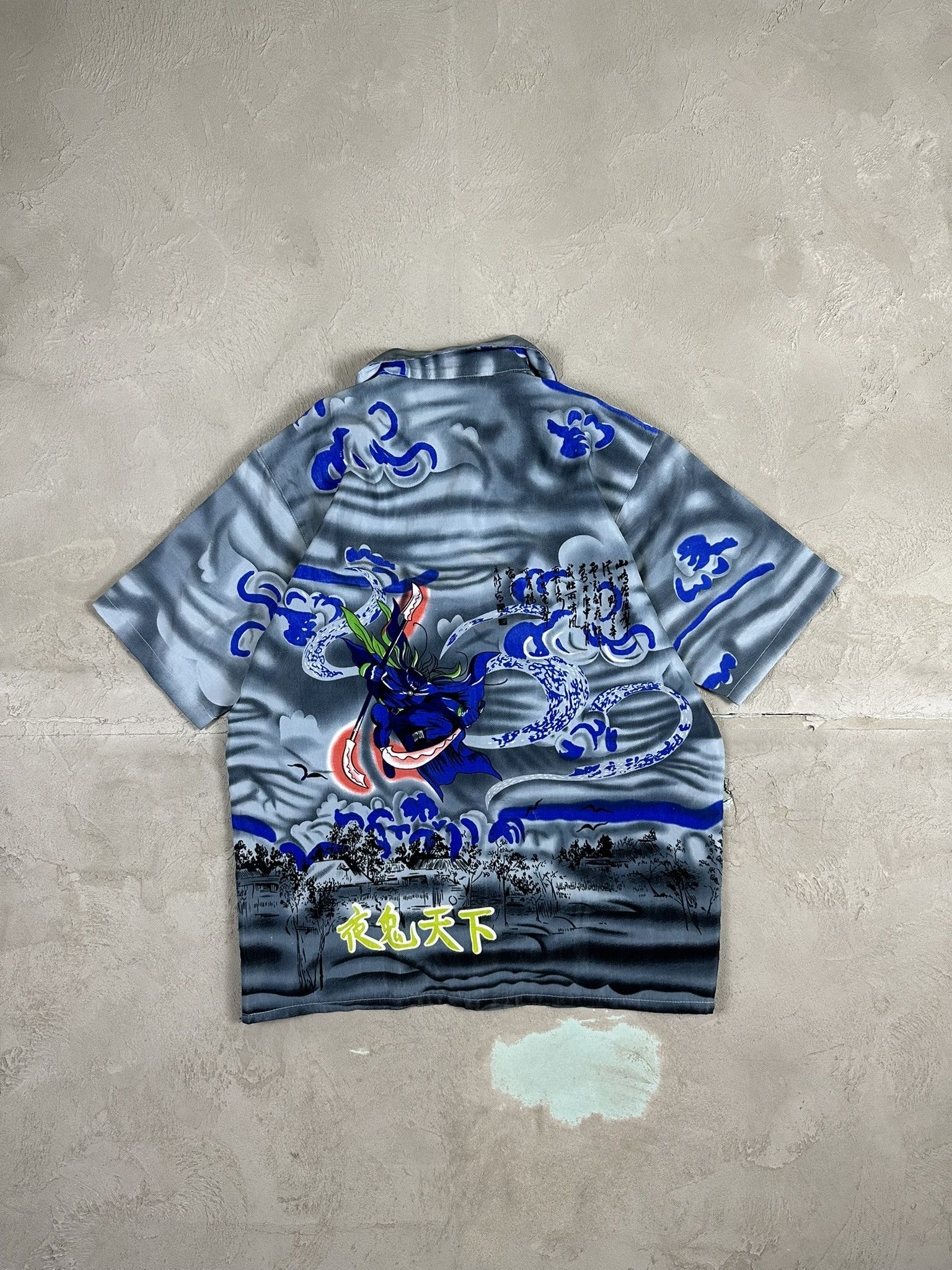 Affliction Crazy Vintage Y2k Affliction Style Fullprint Japanese Shirt Size US M / EU 48-50 / 2 - 9 Thumbnail