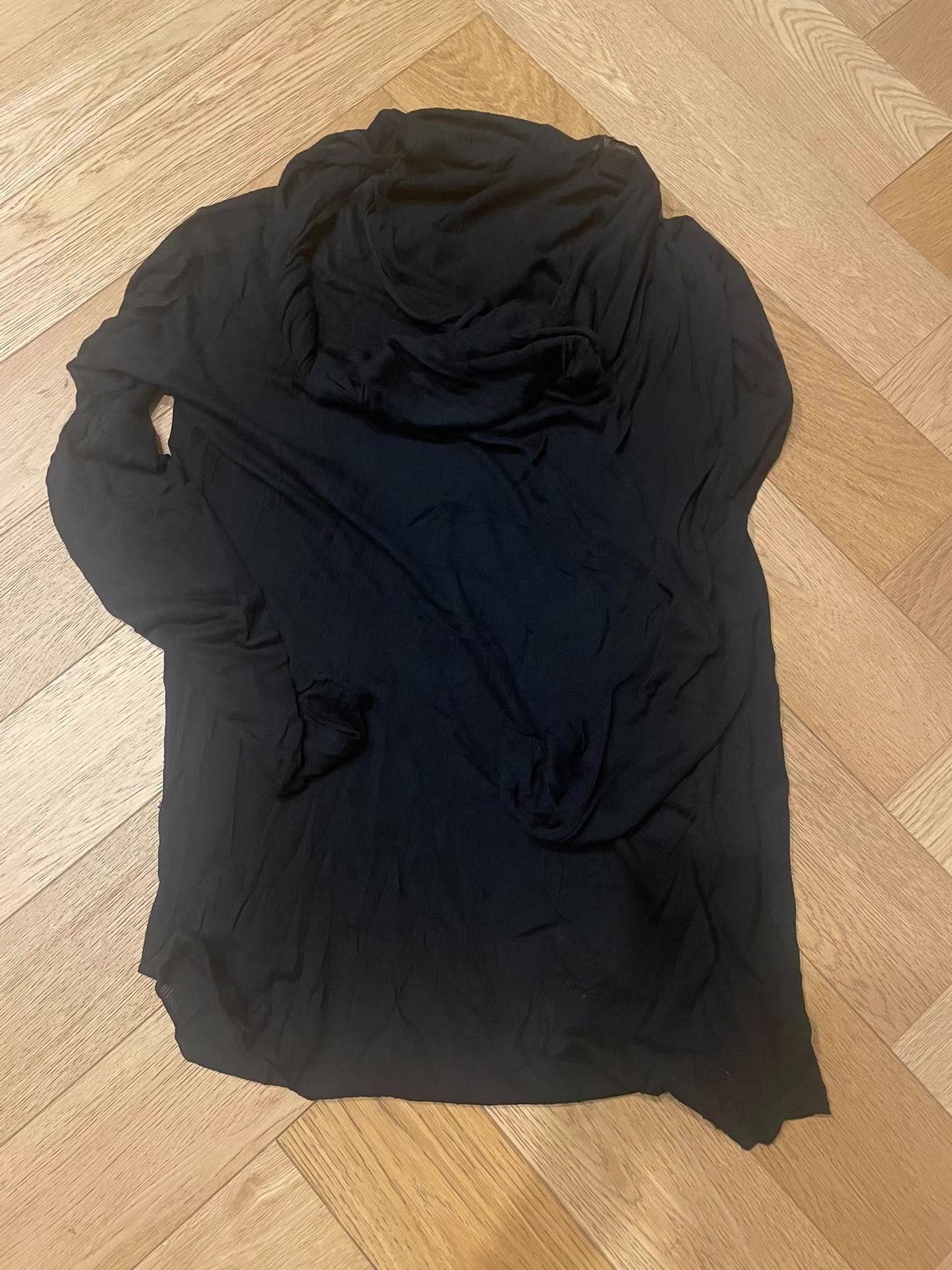 Damir Doma Damir Doma 11SS black twisted cowl‑neck long‑sleeve top Ｑ25 Size XS / US 0-2 / IT 36-38 - 1 Thumbnail