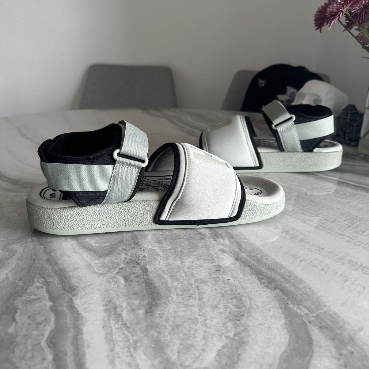 Adidas × Pharrell Adidas x Pharrell Williams Adilette 2.0 Halo Green Sandals Size US 10 / EU 43 - 5 Thumbnail