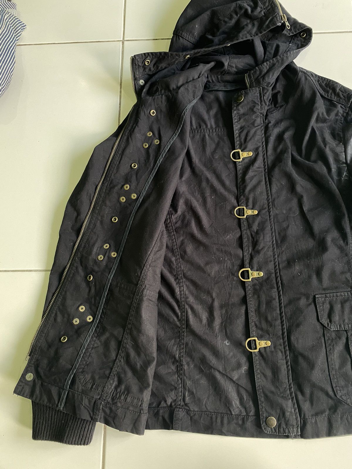 Issey Miyake × Tete Homme Vintage Tete Homme Hoodie Black Jacket Size US L / EU 52-54 / 3 - 4 Thumbnail