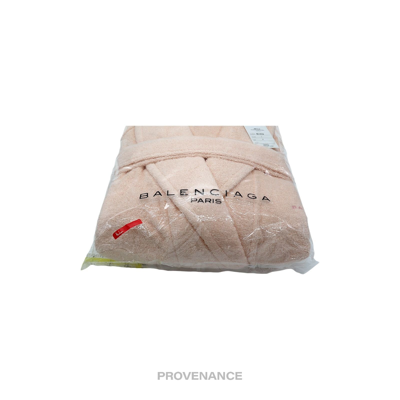 Balenciaga 🔴 Balenciaga Embroidered Logo Robe - Peach Terry Size US 40 / EU 56 - 5 Thumbnail