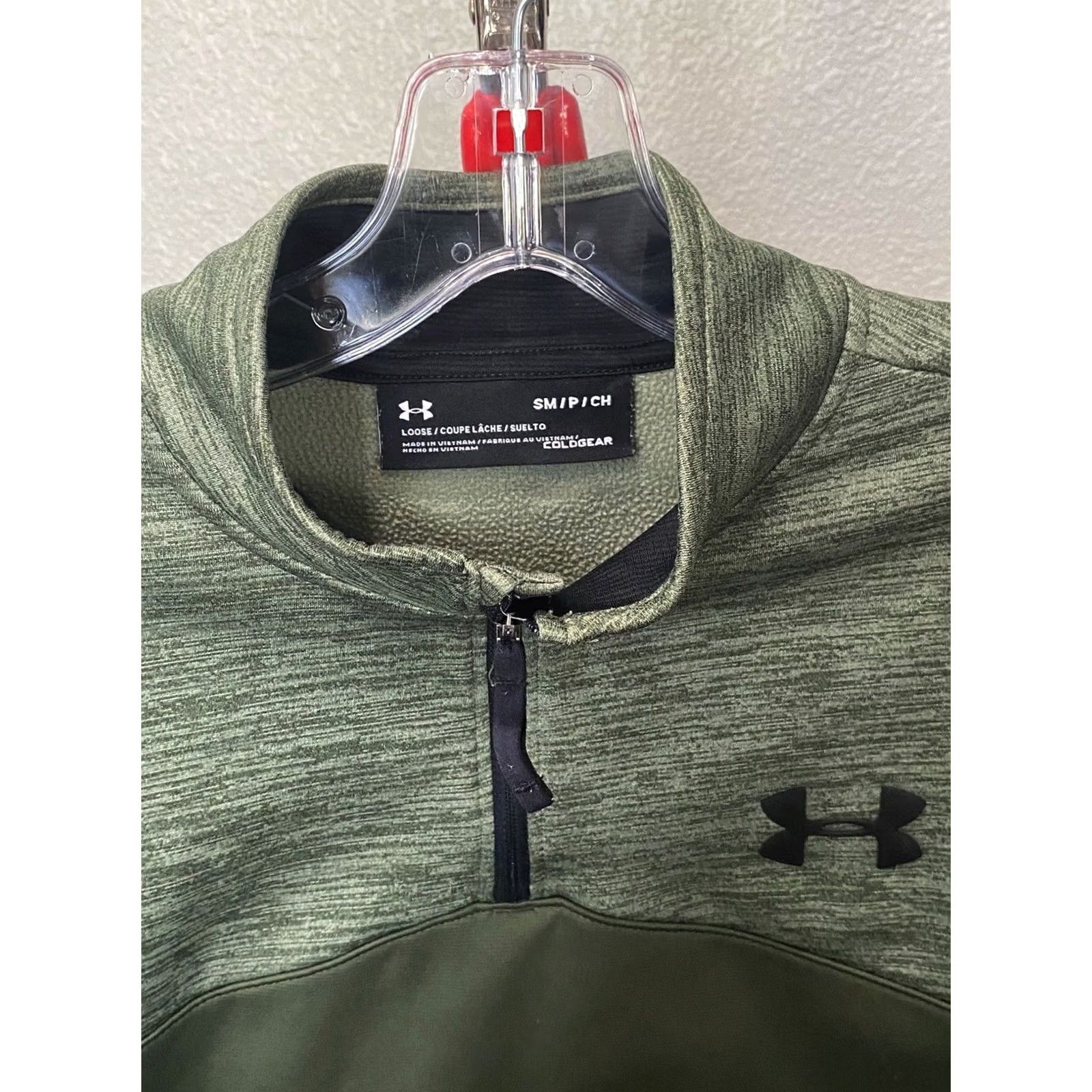 Under Armour Under Armour Sweater Small S Green Zippered Multicolor Mens Size US S / EU 44-46 / 1 - 5 Thumbnail