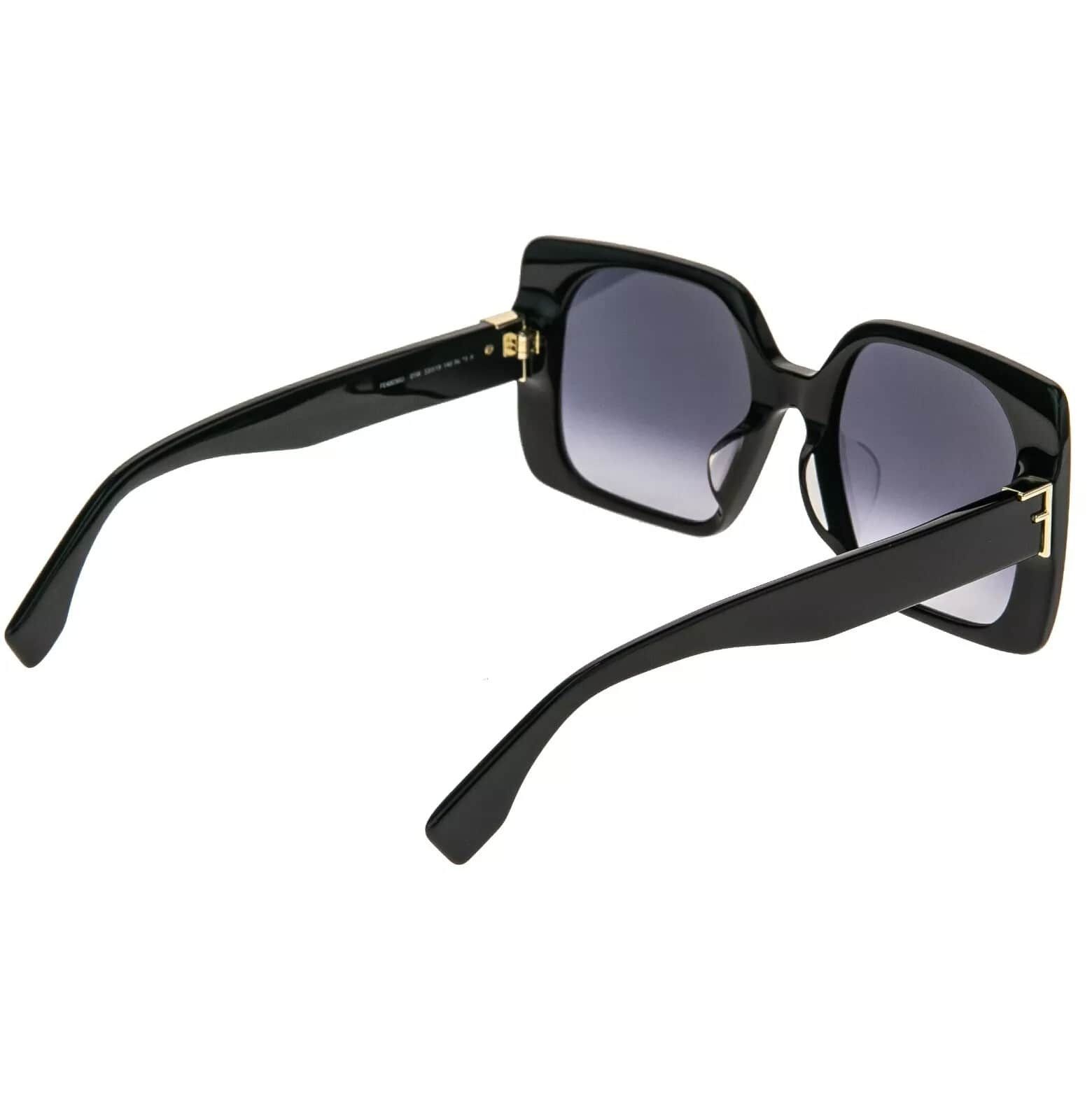 Fendi FENDI FIRST 40036 Black Logo Fashion Sunglasses FE40036U 01W Size ONE SIZE - 2 Thumbnail