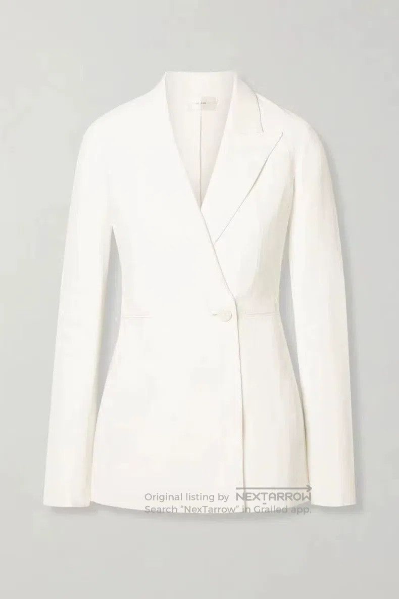 The Row The row size 0 Ladies' long white jacket Size M / US 6-8 / IT 42-44 - 3 Thumbnail