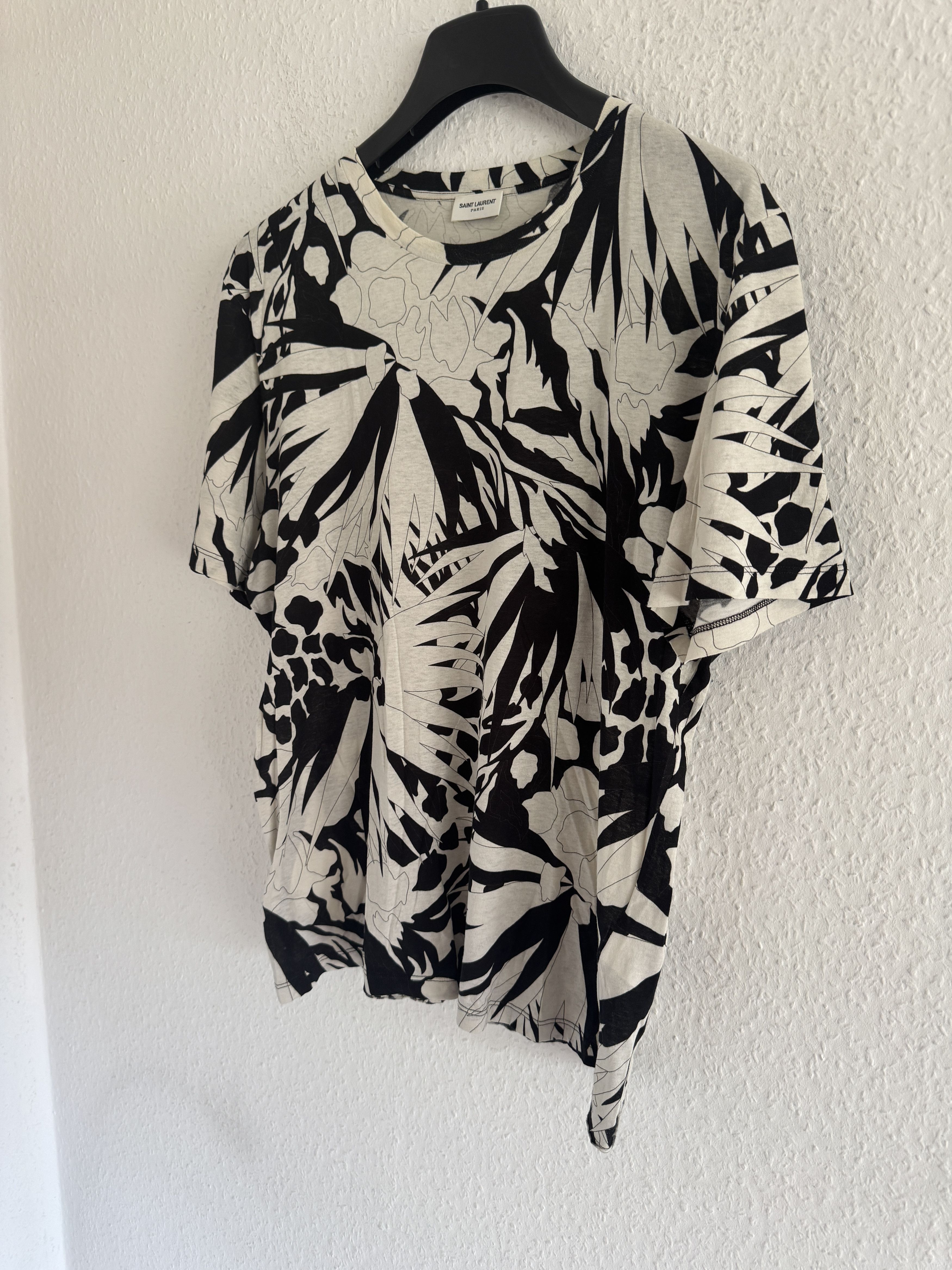 Saint Laurent Paris Jungle Flower Print T-Shirt Size US M / EU 48-50 / 2 - 3 Thumbnail