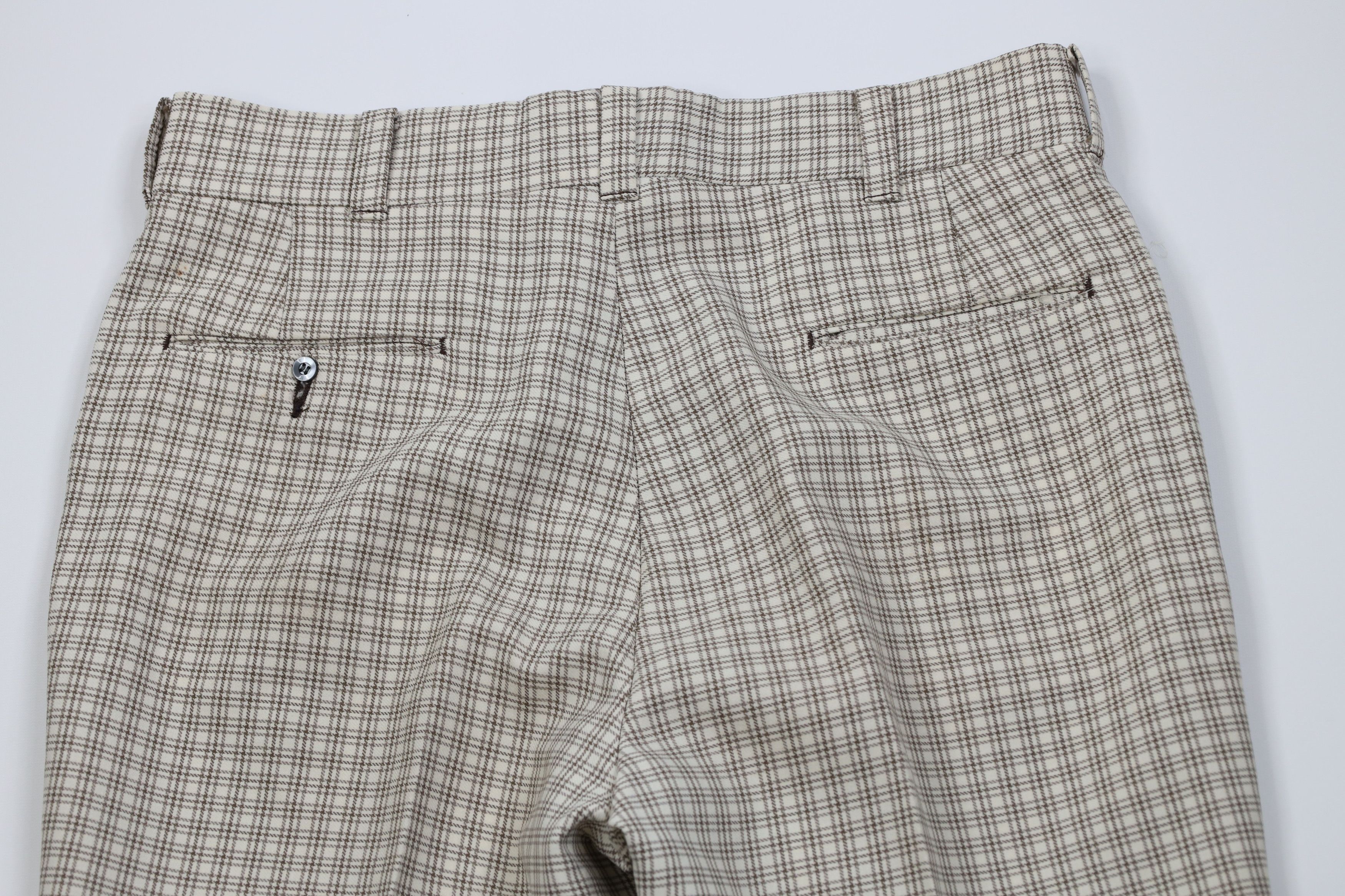 Vintage Vintage 70s Streetwear Flared Wide Leg Chino Pants Plaid USA Size US 36 / EU 52 - 12 Thumbnail