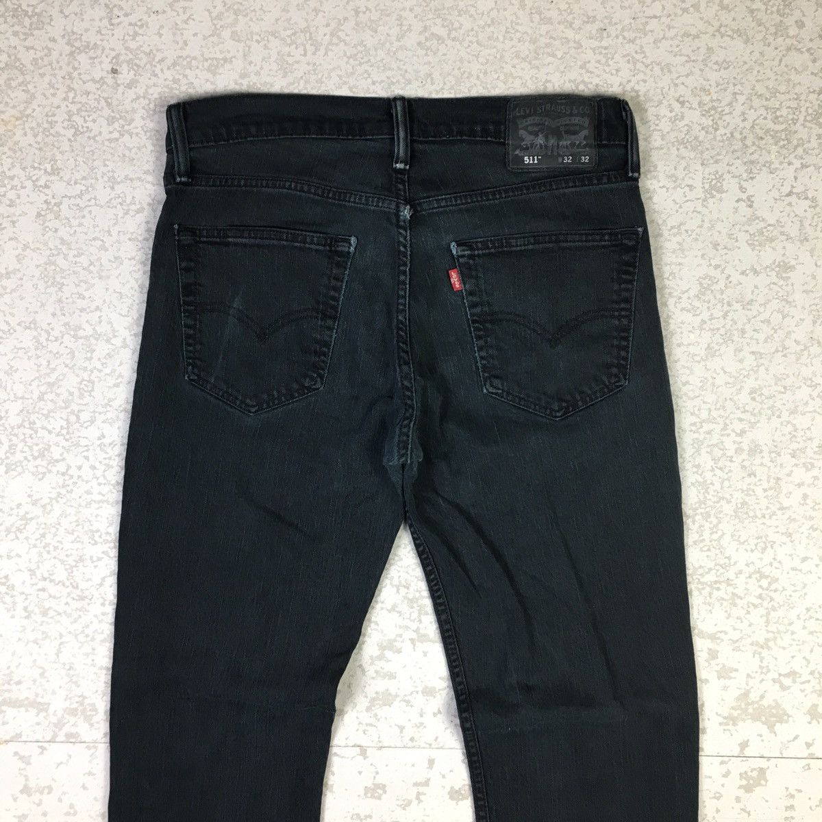 Levi's × Vintage Levis 511 Washed Black Jeans Size US 32 / EU 48 - 5 Thumbnail