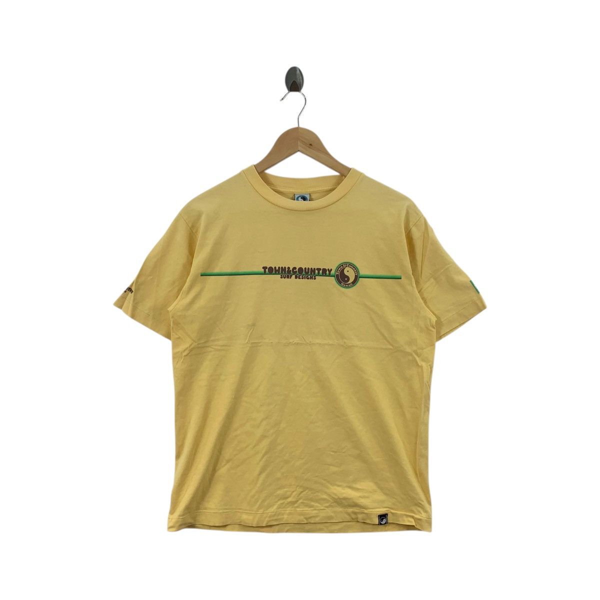 Vintage Vintage 90s TOWN COUNTRY T&C Surf Hawaii Tee Shirt Top Yin Size US M / EU 48-50 / 2 - 2 Thumbnail