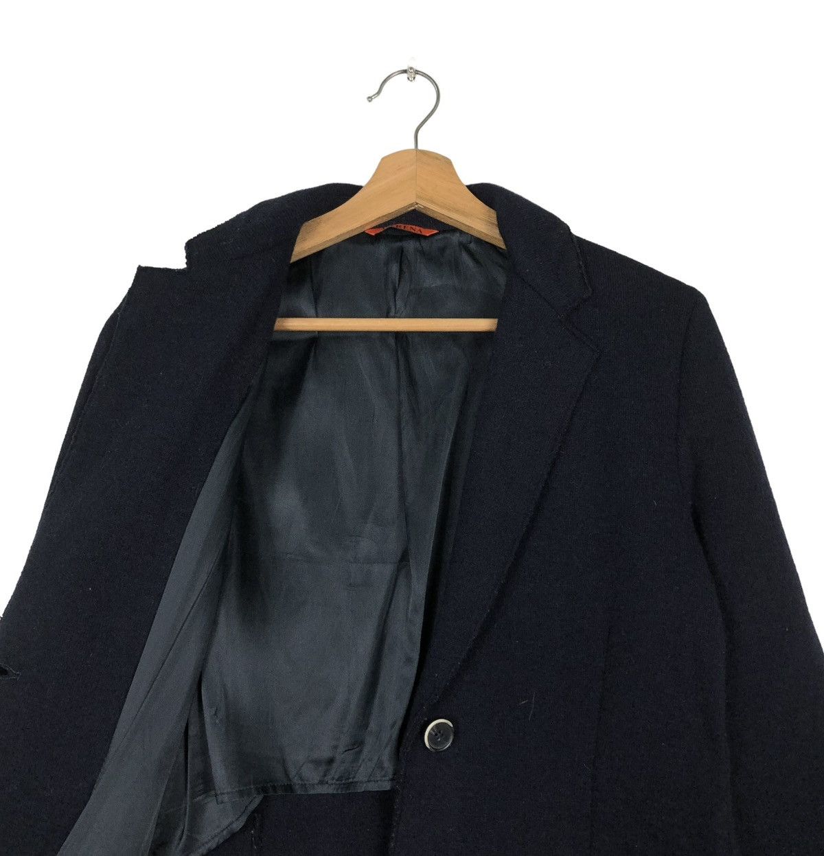 Barena 🔥RICH BLACK - WOOL LONG JACKET BARENA NEPENTHES CO LTD Size US S / EU 44-46 / 1 - 14 Thumbnail