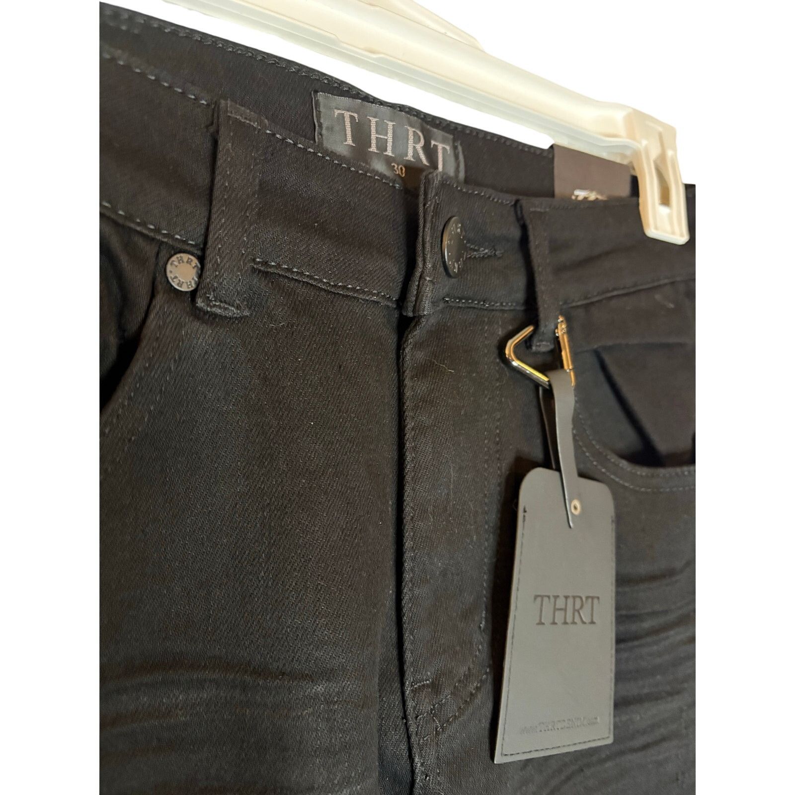 Other THRT Black Paisley Embroidered Skinny Jeans NWT, SZ 30 Size US 30 / EU 46 - 3 Thumbnail