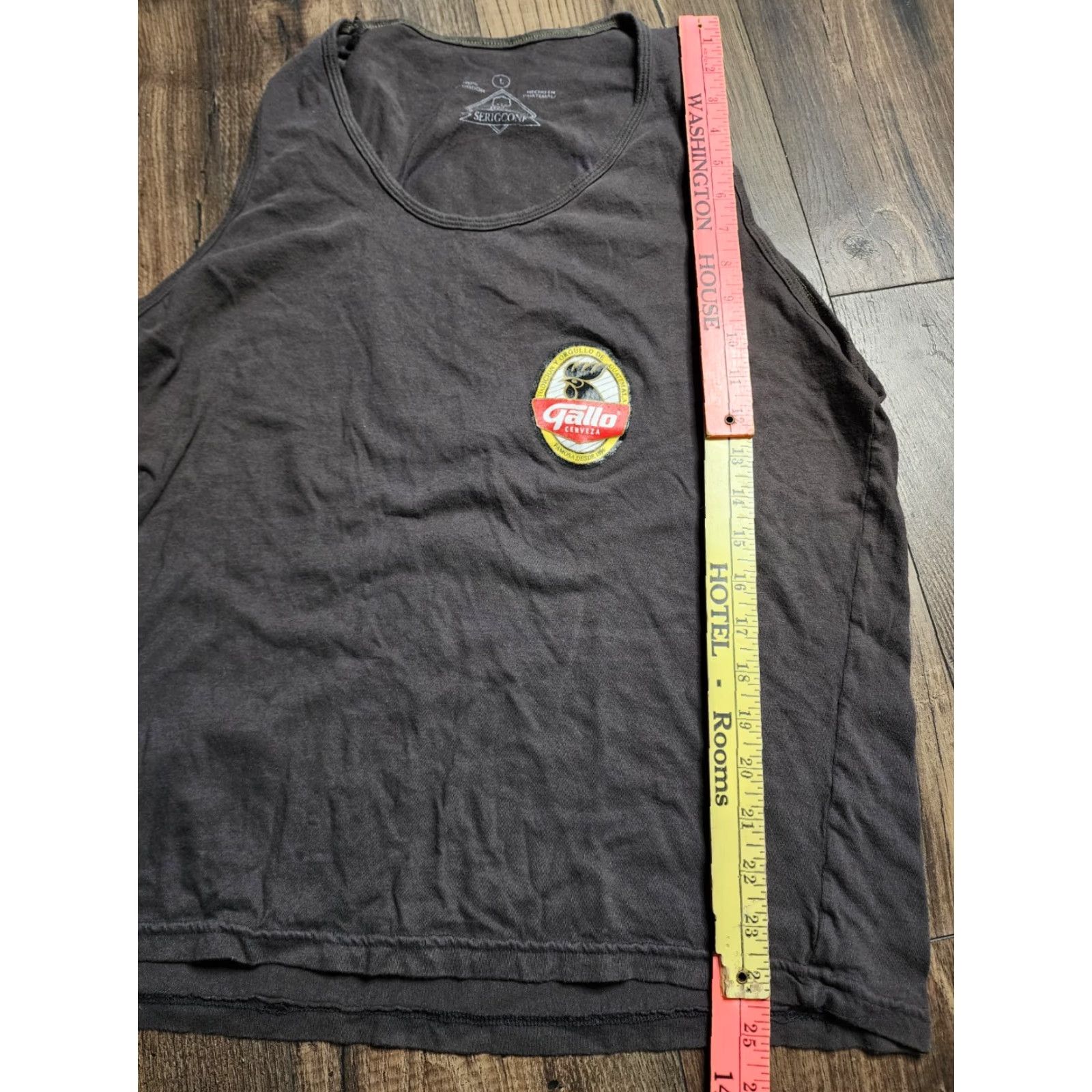 Doublet Gallo Beer Tank Top Shirt Mens L Black Sleeveless Graphic Print Crew Neck 100% Cotton Summer Activewear Size US L / EU 52-54 / 3 - 3 Thumbnail