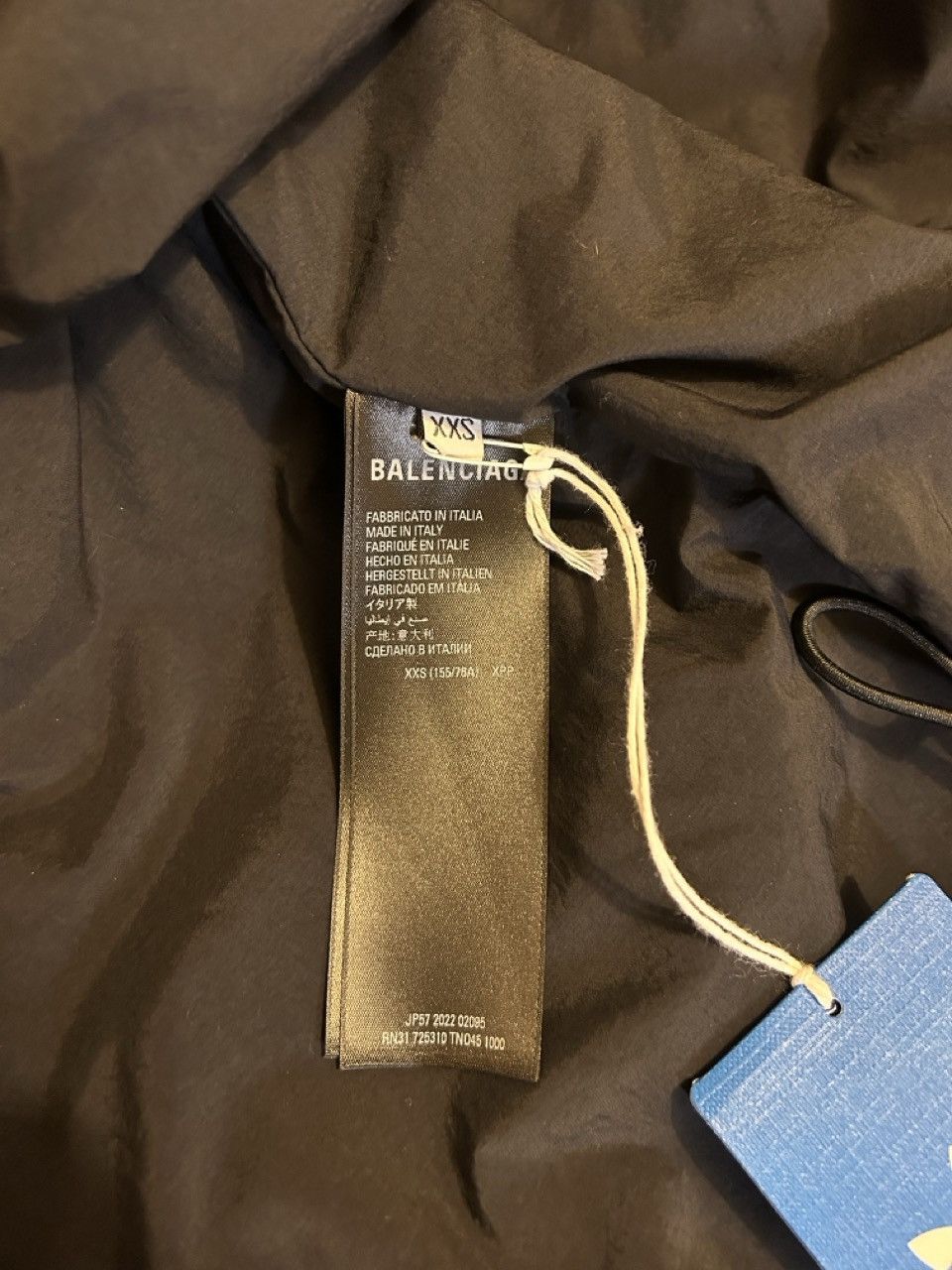 Adidas × Balenciaga Balenciaga x adidas Track Jacket – Black (Oversized) Size 40L - 17 Thumbnail