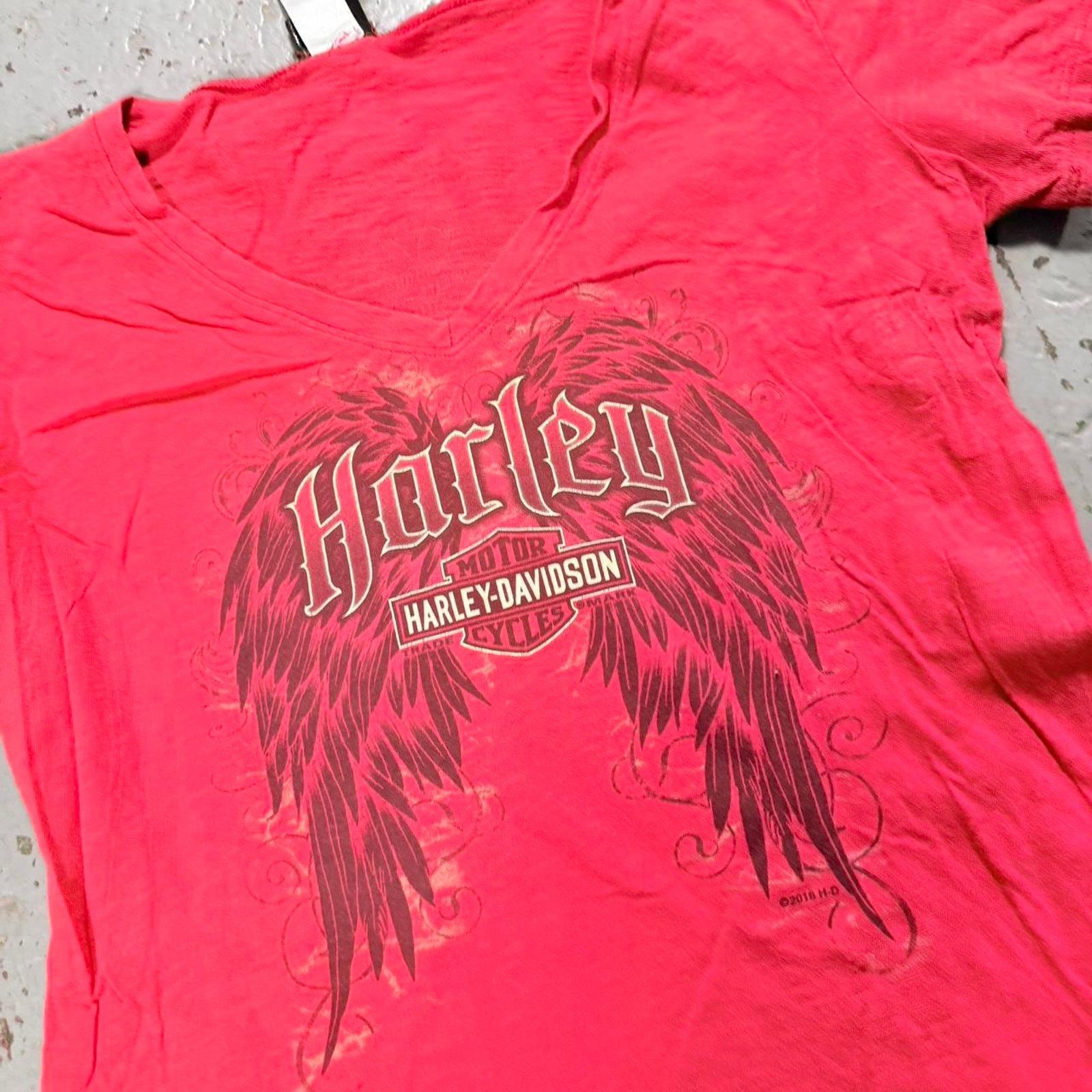 Harley Davidson Red harley davidson angel wing Tee Size US M / EU 48-50 / 2 - 3 Thumbnail