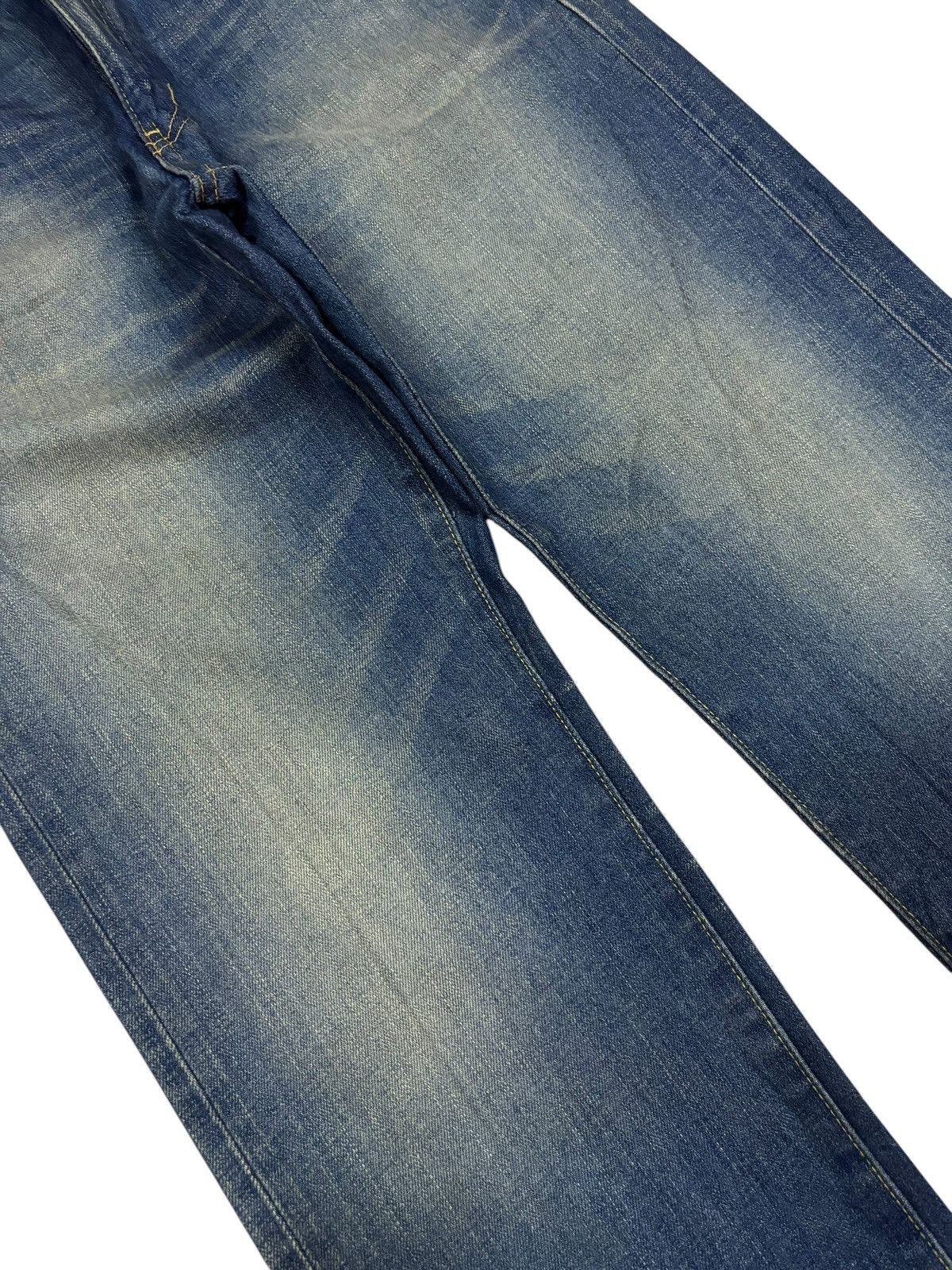 Japanese Brand × Kaihara Denim Vintage Kaihara Uniqlo S-002 Faded Washed Jeans Size US 31 - 3 Thumbnail