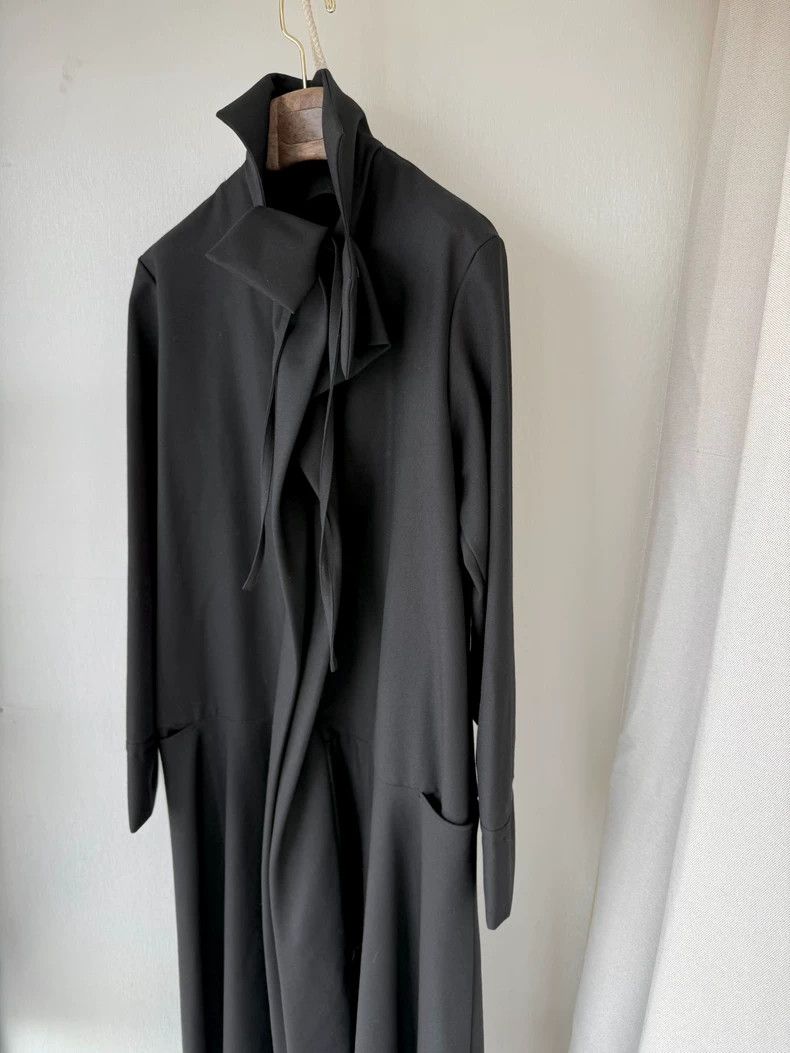 Yohji Yamamoto Yohji Yamamoto size 1 Noir irregular dimensional placket wo Size S / US 4 / IT 40 - 2 Thumbnail