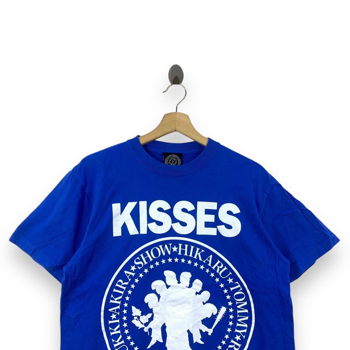 Band Tees KISSES JAPAN BAND Ramones Homage Punk Promo Tee Shirt Size L / US 10 / IT 46 - 2 Thumbnail