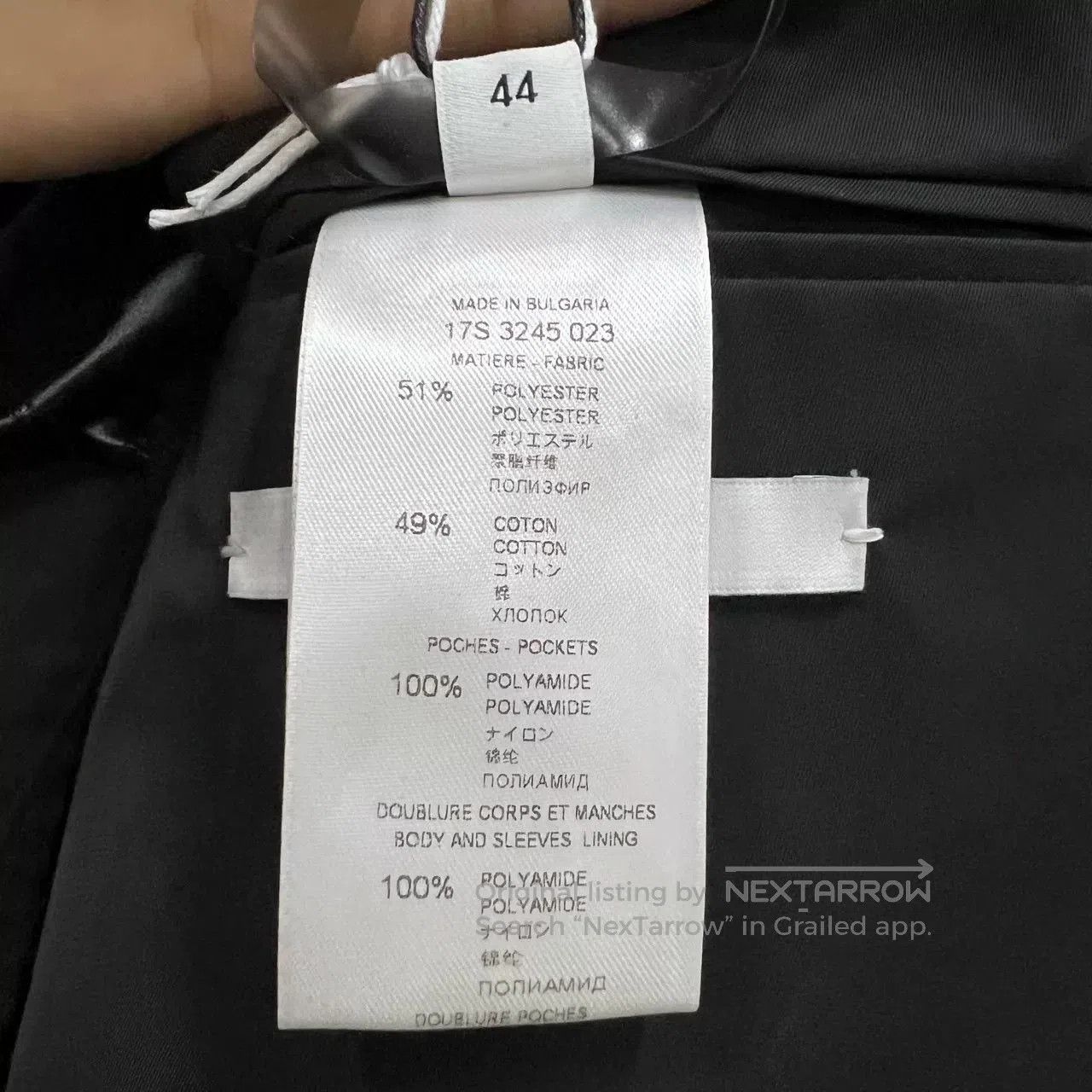 Givenchy Givenchy Black Single-Breasted Suit Jacket. Size US L / EU 52-54 / 3 - 6 Thumbnail