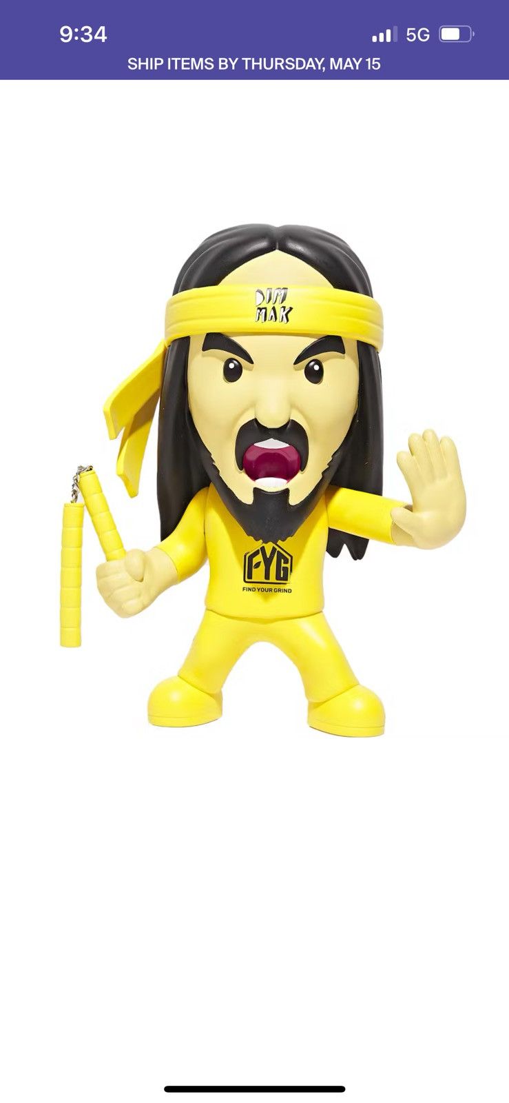 Medicom Toy Mindstyle find your grind Steve Aoki vinyl Collectable Size ONE SIZE - 1 Thumbnail