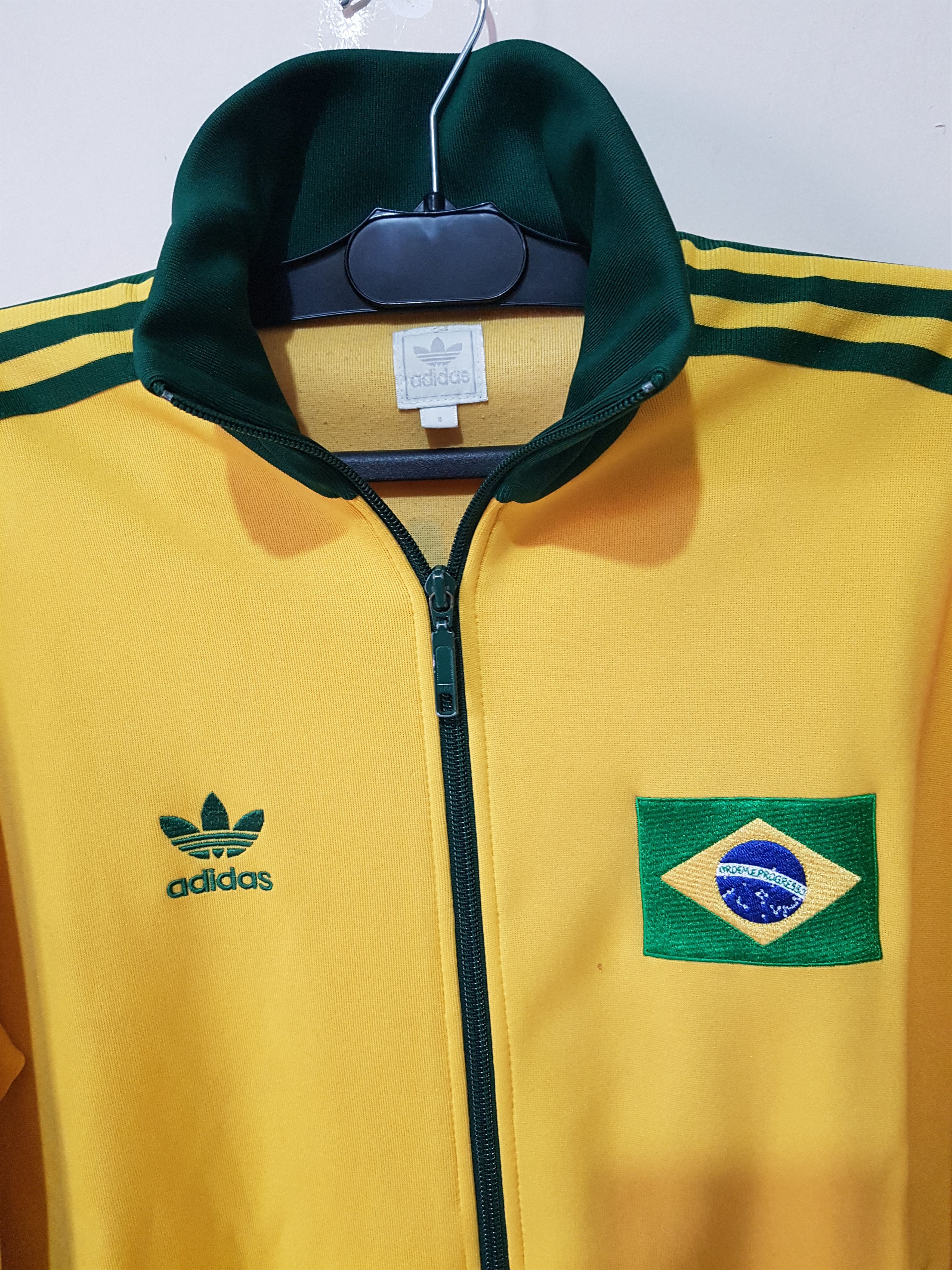 Adidas adidas Brazil World Cup 1974 Track Top Jacket Retro Vintage Size US S / EU 44-46 / 1 - 10 Thumbnail