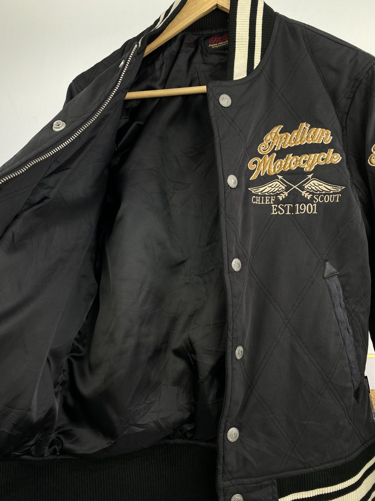 Indian Motorcycle Indian Motorcycle “Road Master” Black Stadium Jacket Size US M / EU 48-50 / 2 - 14 Thumbnail