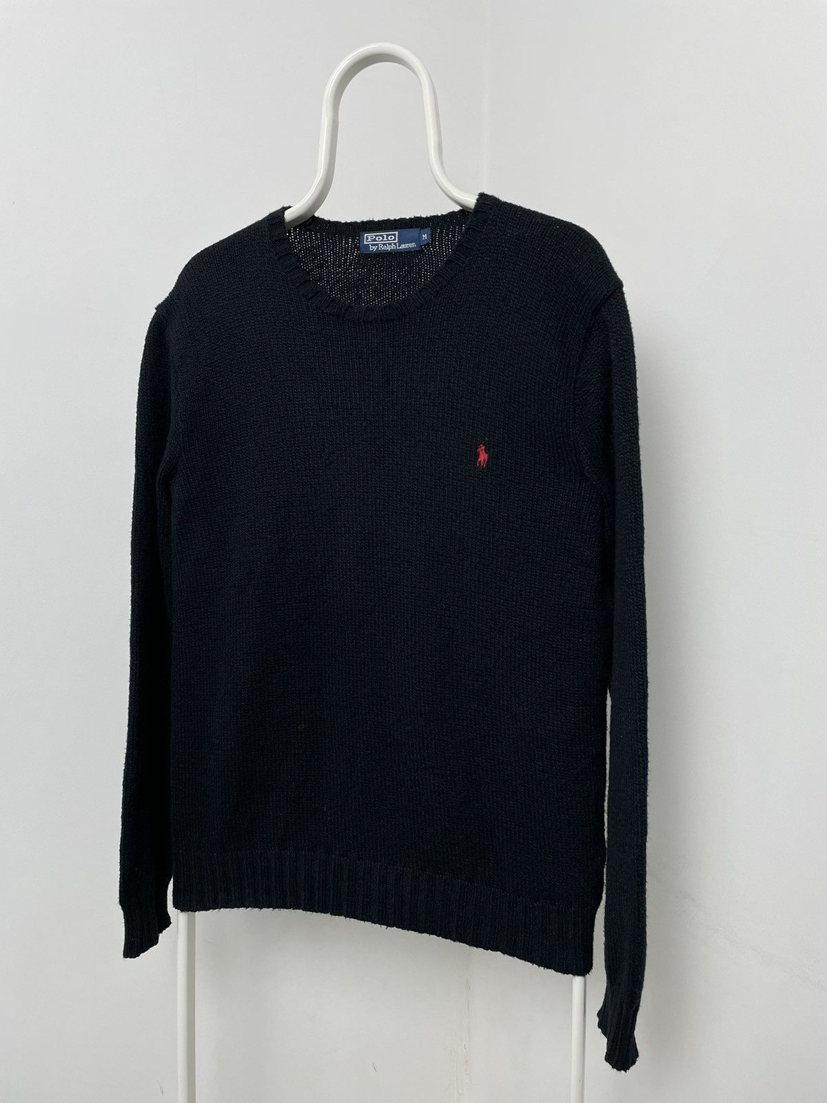 Polo Ralph Lauren Vintage 90s Polo Ralph Lauren Sweater Black Size US L / EU 52-54 / 3 - 3 Thumbnail