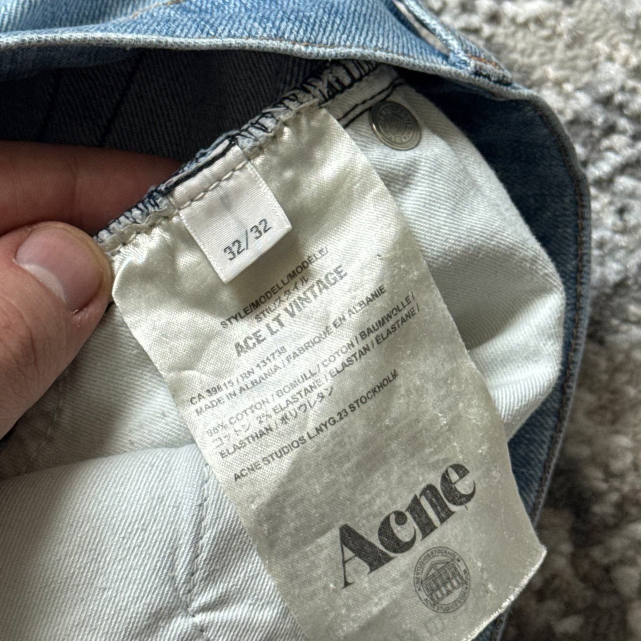 Acne Studios ACNE STUDIOS Ace Dirty Lt Vintage Jeans Size US 32 / EU 48 - 5 Thumbnail