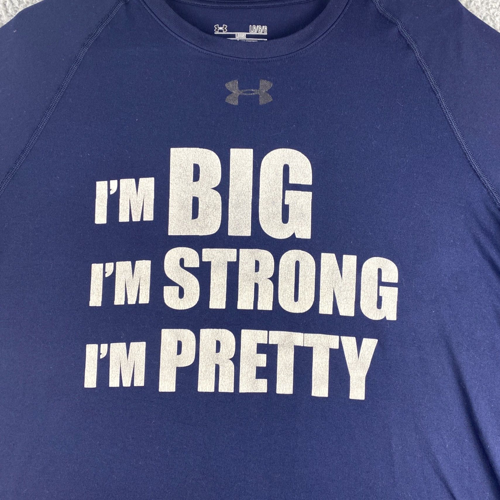 Under Armour Under Armour T-Shirt Short Sleeve Tee Navy Blue Women's Large / 42-38 Regular Fit Locker T-Shirt Tee Women L Navy Blue Size L / US 10 / IT 46 - 2 Thumbnail