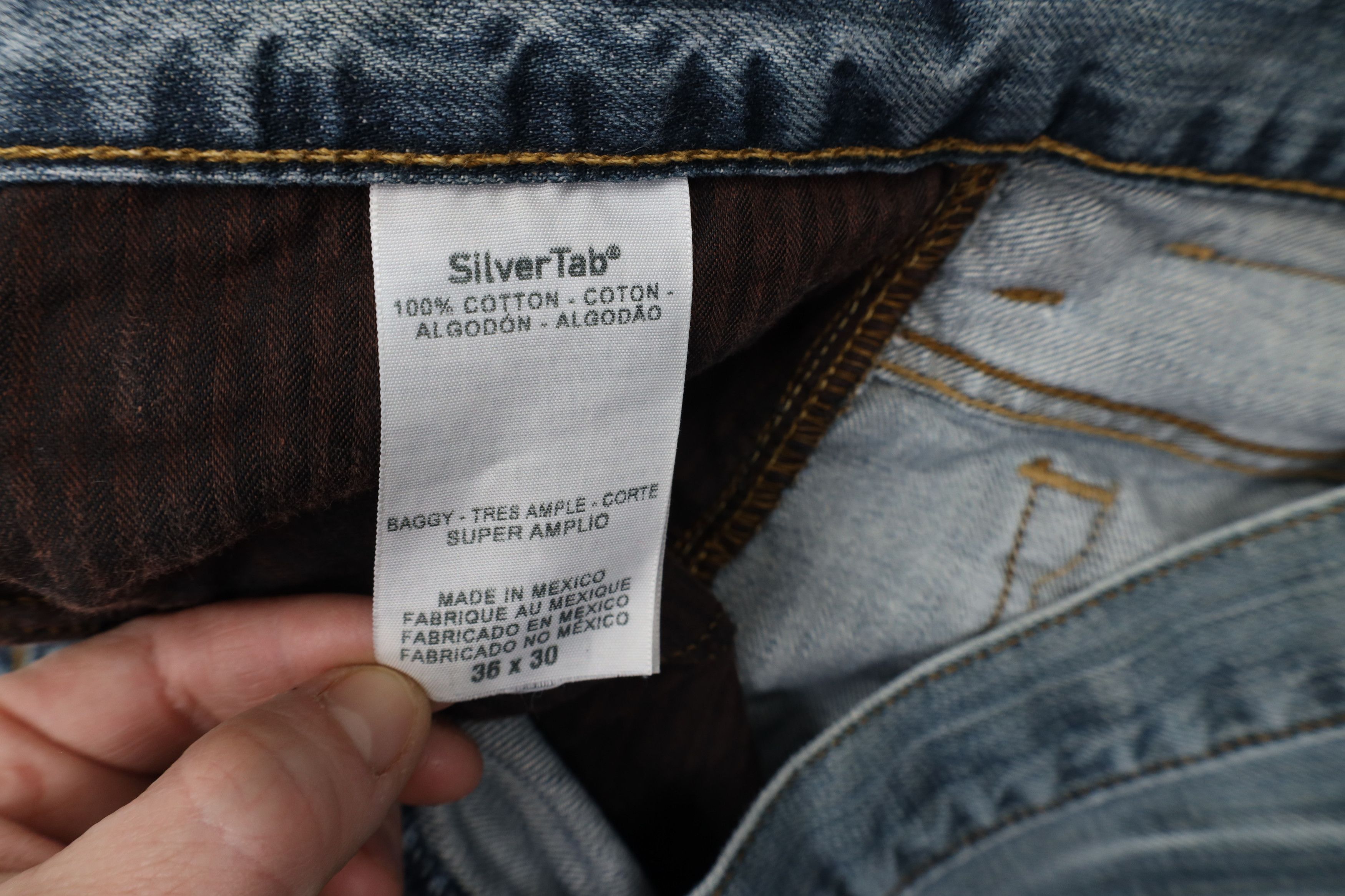 Levi's × Vintage Vintage Y2K Levis Silvertab Baggy Fit Wide Leg Denim Jeans Size US 36 / EU 52 - 9 Thumbnail