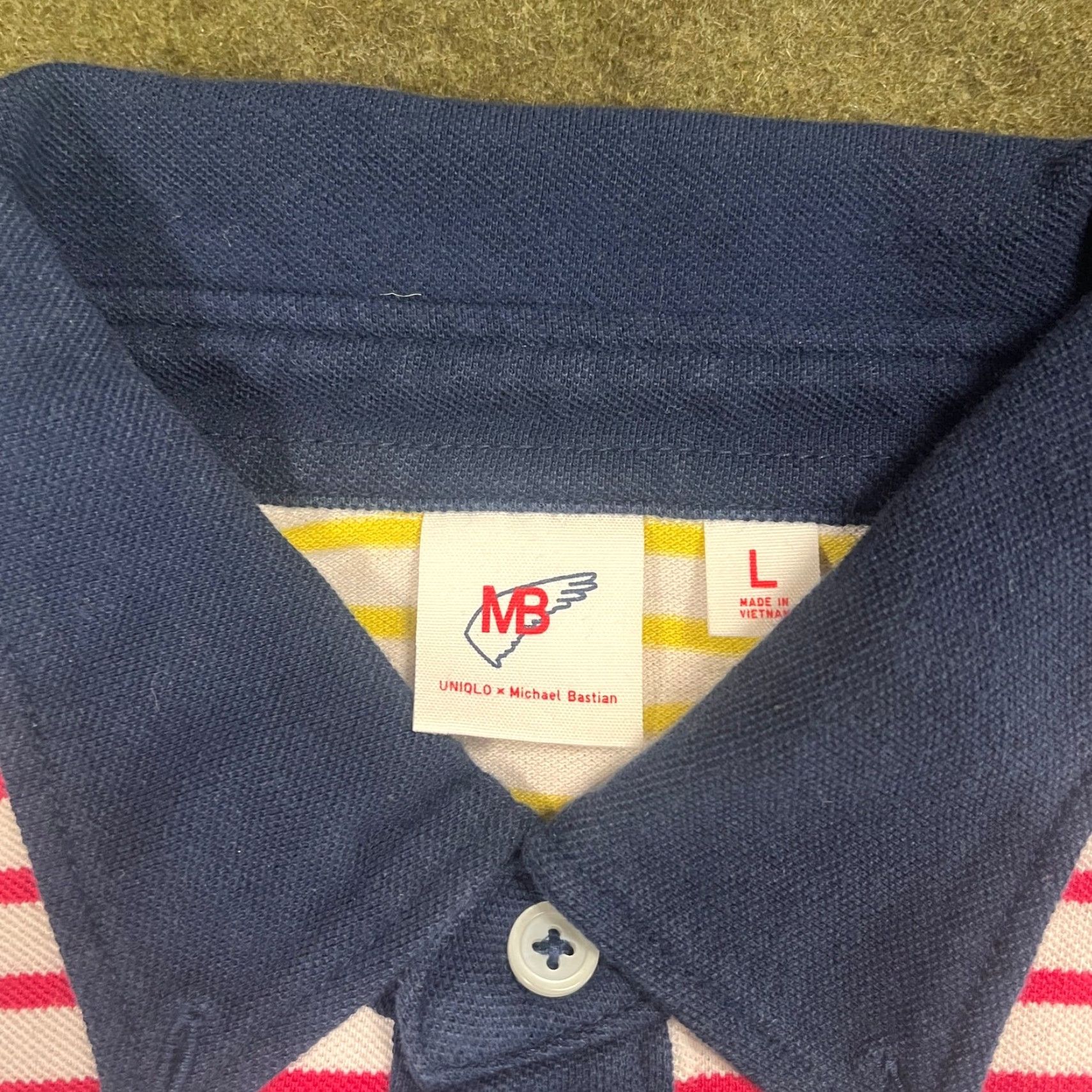 Uniqlo Uniqlo x Michael Bastian Polo Shirt Mens Large Multicolor Striped Cotton Golf Size US L / EU 52-54 / 3 - 7 Thumbnail