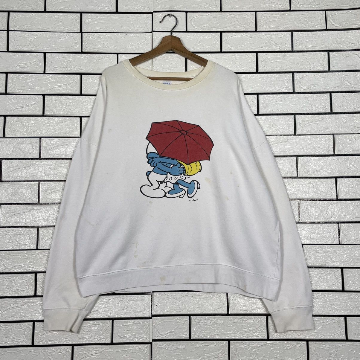 Japanese Brand The Smurf Crewneck Sweatshirt Size US L / EU 52-54 / 3 - 1 Thumbnail