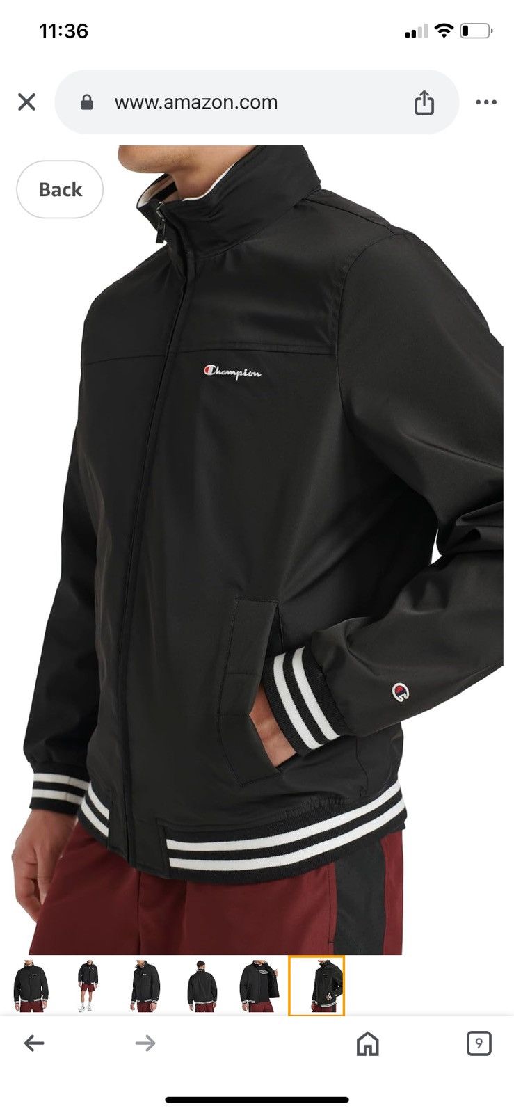 Champion Champion Men's Softshell Performance Bomber Size US M / EU 48-50 / 2 - 3 Thumbnail