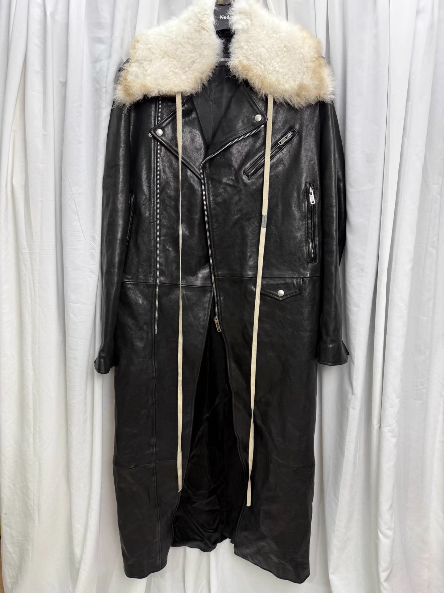 Ann Demeulemeester Ann Demeulemeester 24AW Extra Long Biker Coat K20 Size US M / EU 48-50 / 2 - 1 Thumbnail