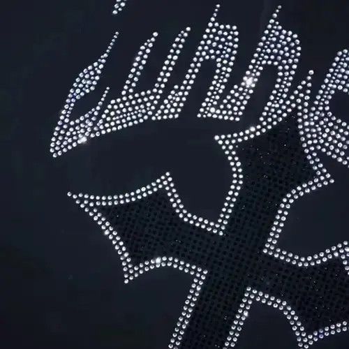 Designer × Vintage Y2K Fashion Hoodie Rhinestones Size US M / EU 48-50 / 2 - 3 Thumbnail