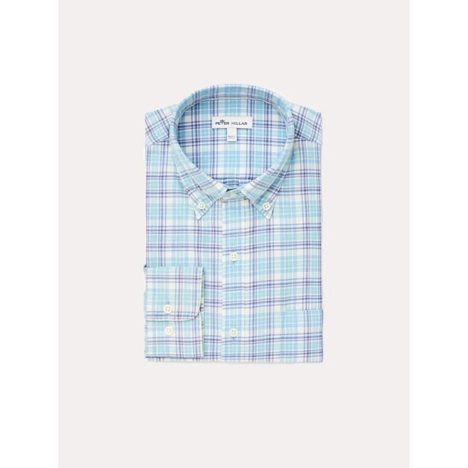 Peter Millar Peter Millar Boardsail Plaid Shirt XL Silk Button Down Size US XL / EU 56 / 4 - 2 Thumbnail