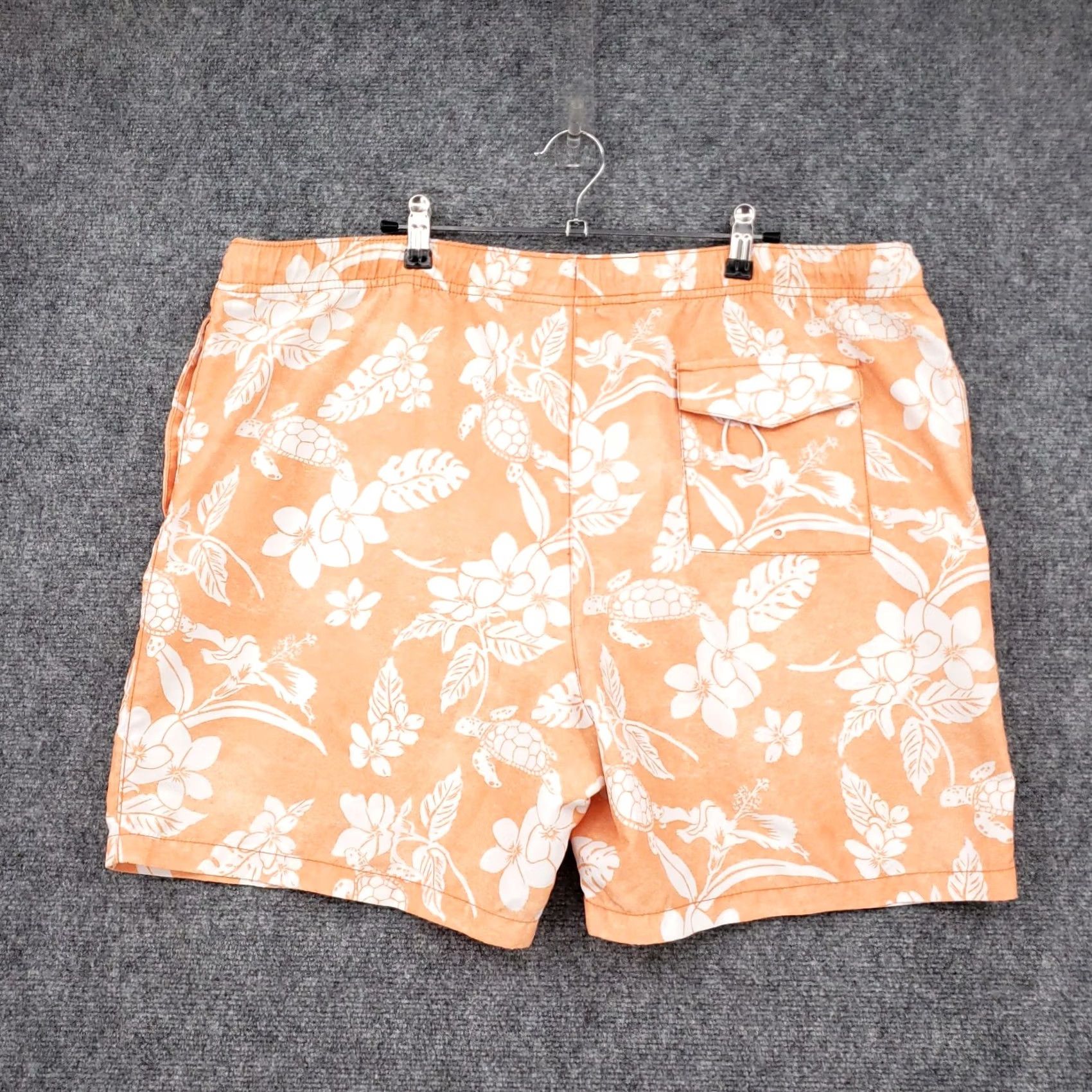 Tommy Bahama Tommy Bahama Trunk Shorts Mens XL Orange Floral Hawaiian Boardshorts Swim Surf Size US 36 / EU 52 - 2 Thumbnail