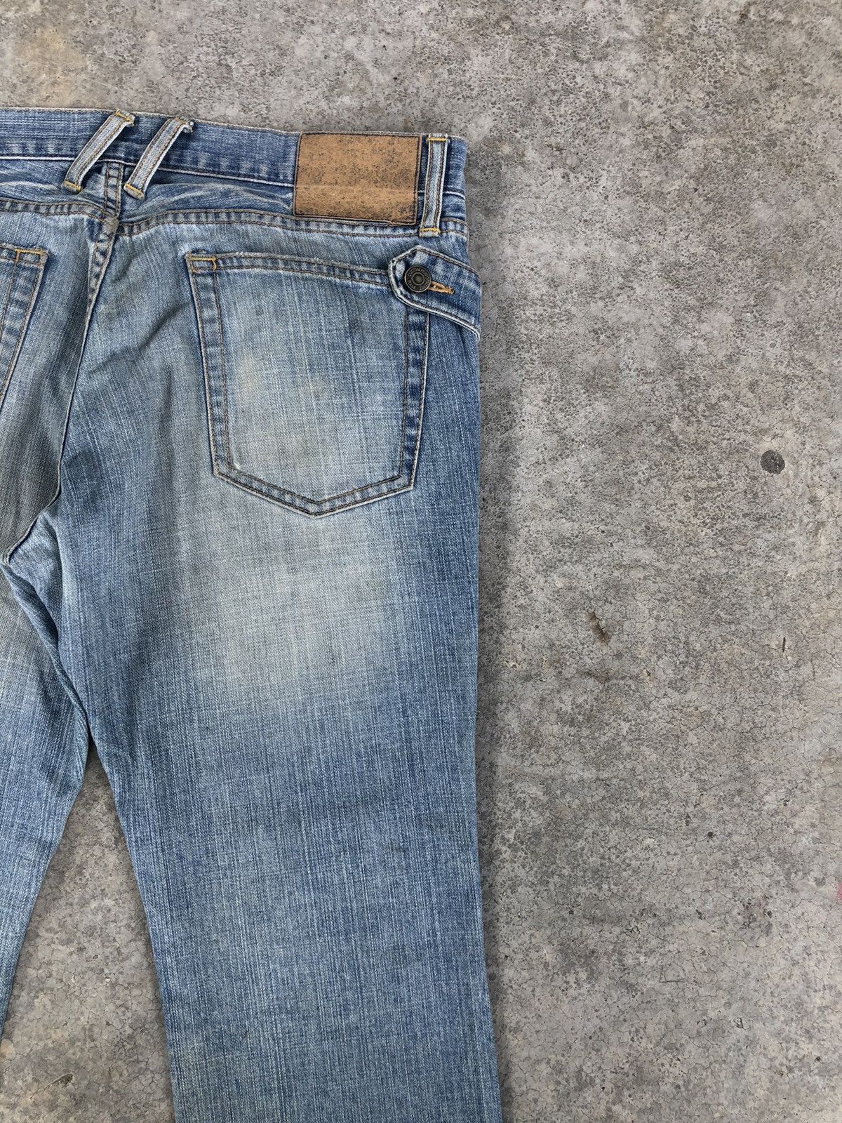 PPFM Japanese PPFM Double Waist Distressed Jeans Size US 33 - 10 Thumbnail