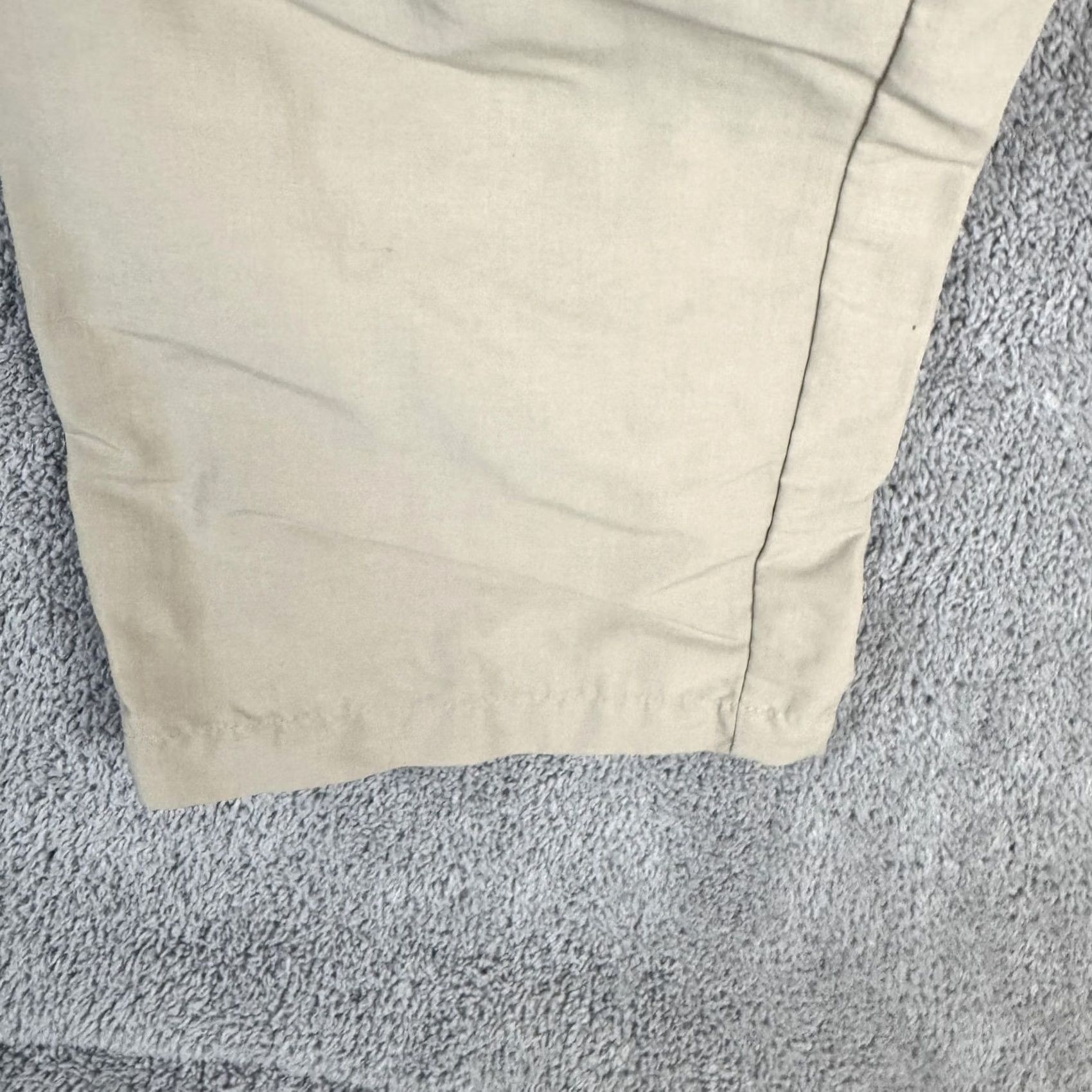 Vintage L.L. Bean Cargo Pants Mens Large Beige Nylon Elastic Waist Relaxed Fit Hiking Size US 33 - 5 Thumbnail
