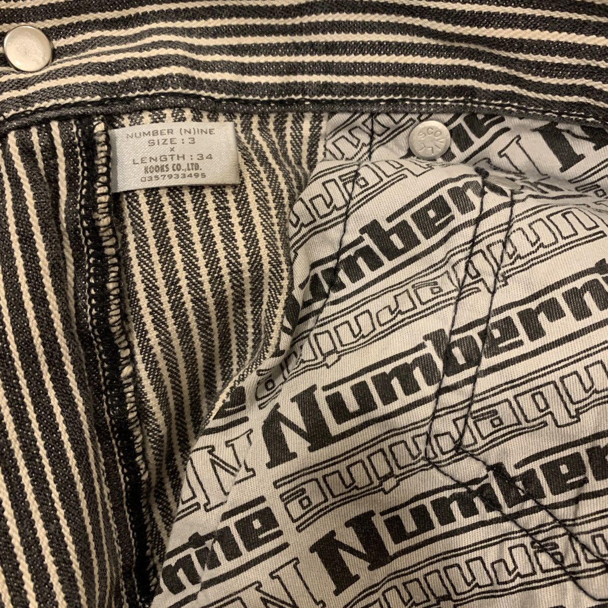 Number (N)ine Number (N)ine 2001AW “Standards” Hickory Grunge Denim Size US 31 - 6 Thumbnail