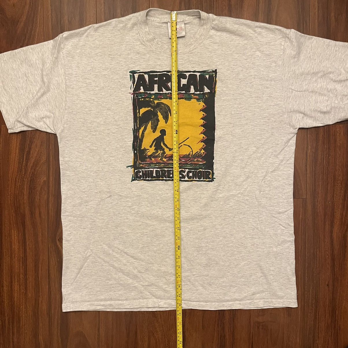 Vintage Vintage 90s African Children’s Choir Tribal Graphic T-shirt Size US XL / EU 56 / 4 - 2 Thumbnail