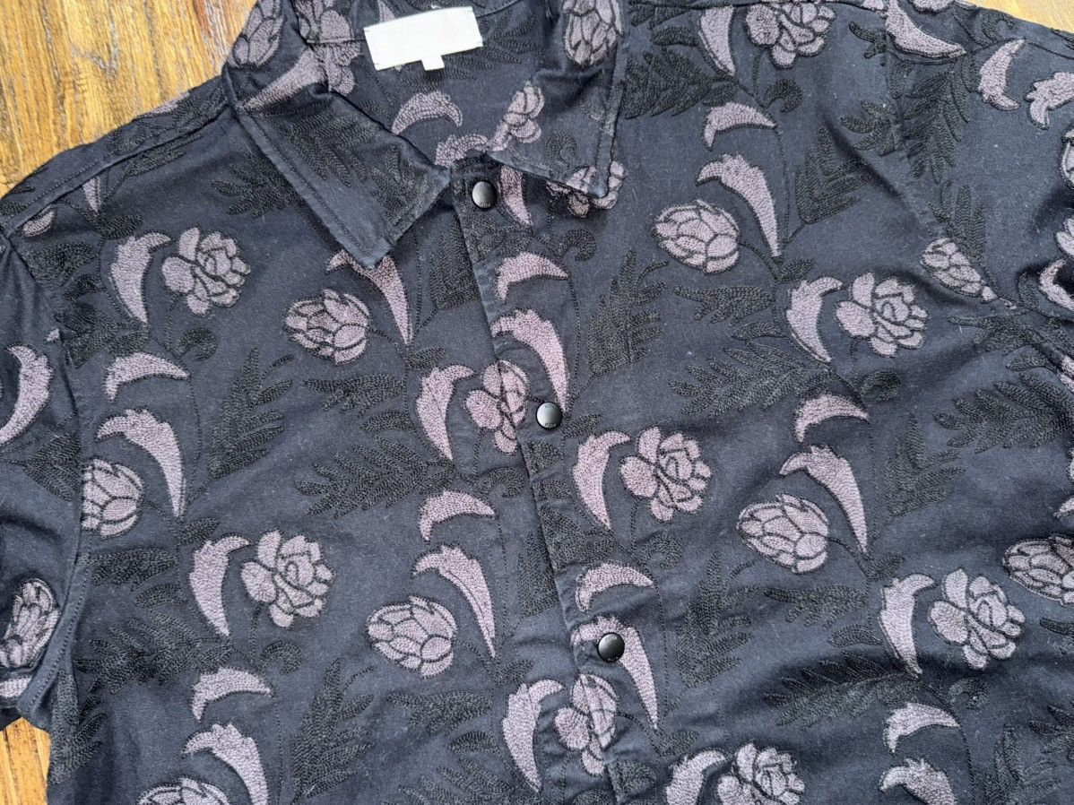 Kith Kith Embroidered Black Floral Stitched Button-Up Shirt Large Size US L / EU 52-54 / 3 - 5 Thumbnail
