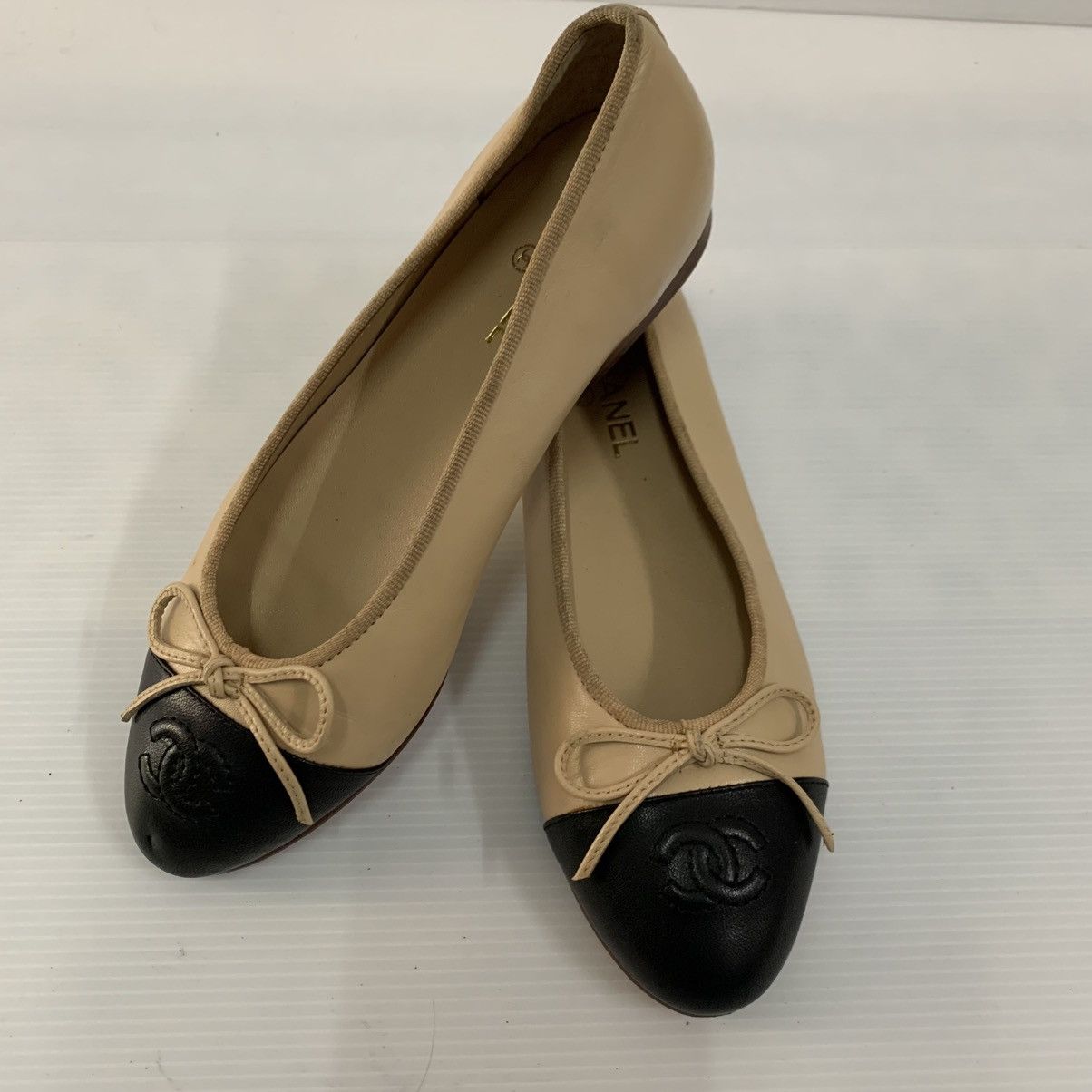 Chanel Chanel Ballerinas Leather Flats Shoes Size US 5.5 / IT 35.5 - 3 Thumbnail